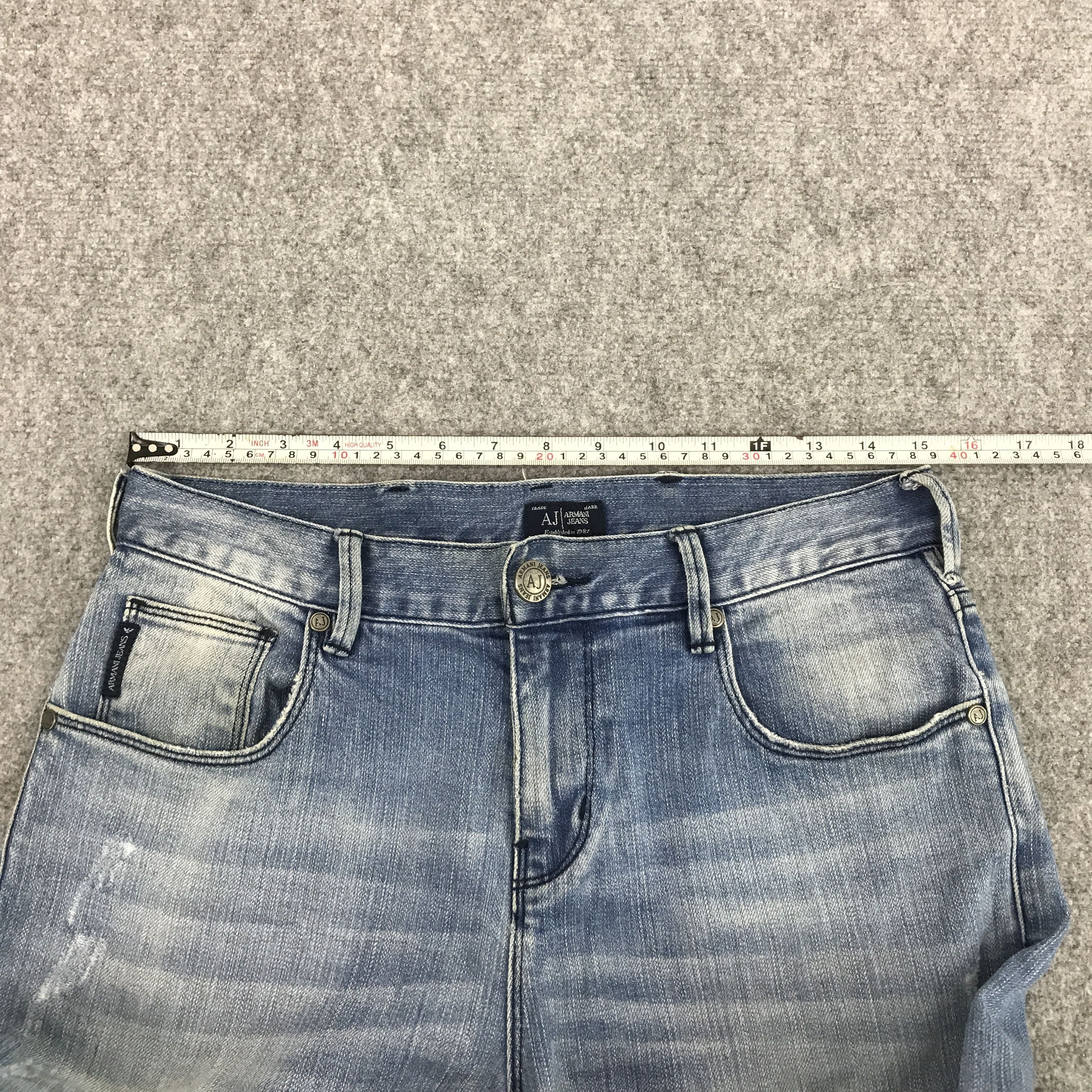 Armani × Giorgio Armani ARMANI JEANS DISTRESSED DESIGN DENIM JEANS Size US 30 / EU 46 - 9 Thumbnail