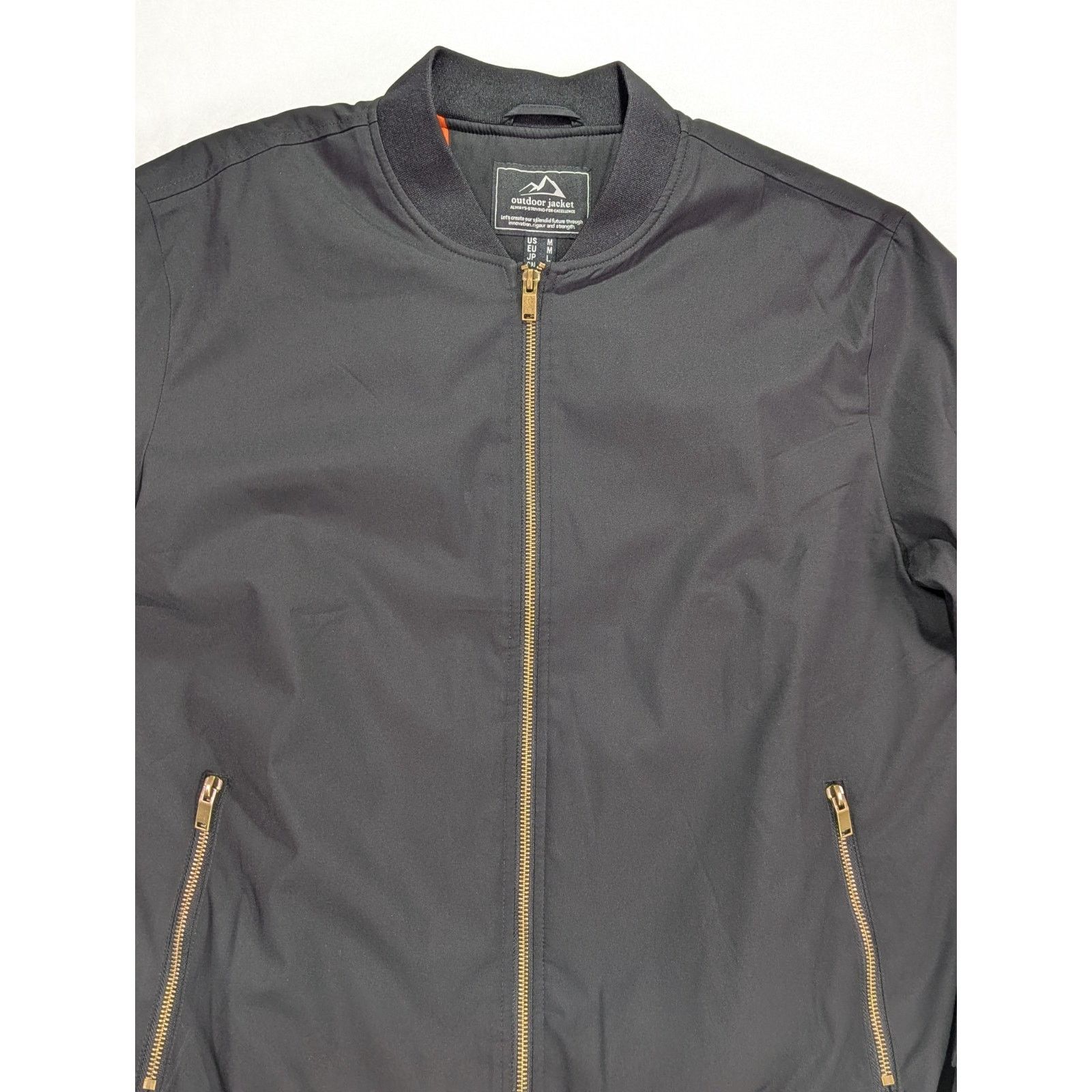 Other Magcomsen Men's M Black Bomber Jacket Quilted Orange Size US M / EU 48-50 / 2 - 2 Thumbnail