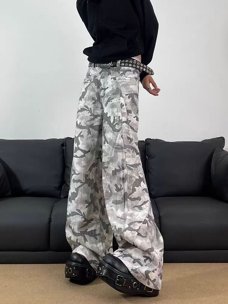 Japanese Brand × Jean Vintage camo workwear baggy casual pants Size US 30 / EU 46 - 2 Thumbnail