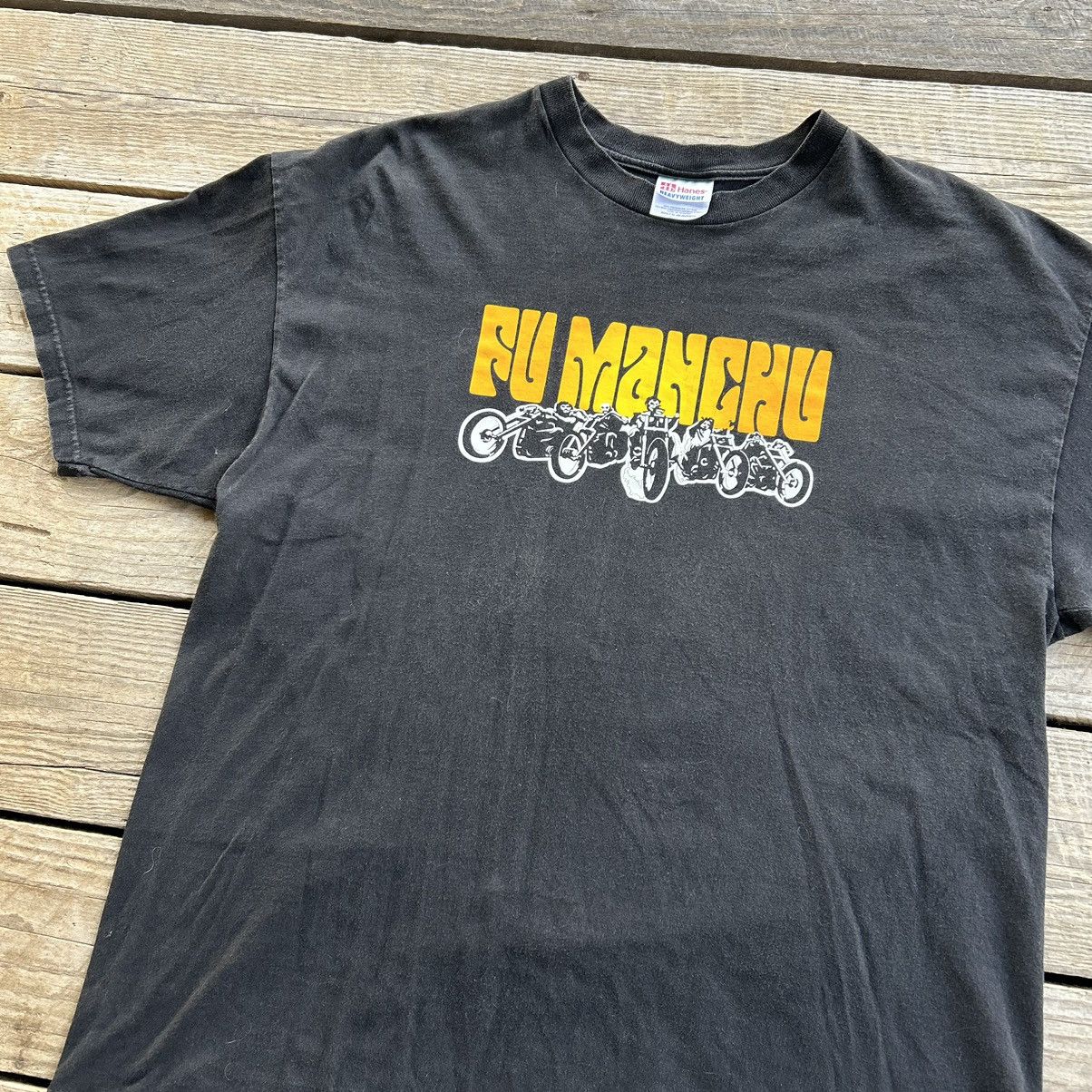 Band Tees Vintage 90s Fu Manchu Rock Band Motorcycle Graphic T Shirt Size US XL / EU 56 / 4 - 2 Thumbnail