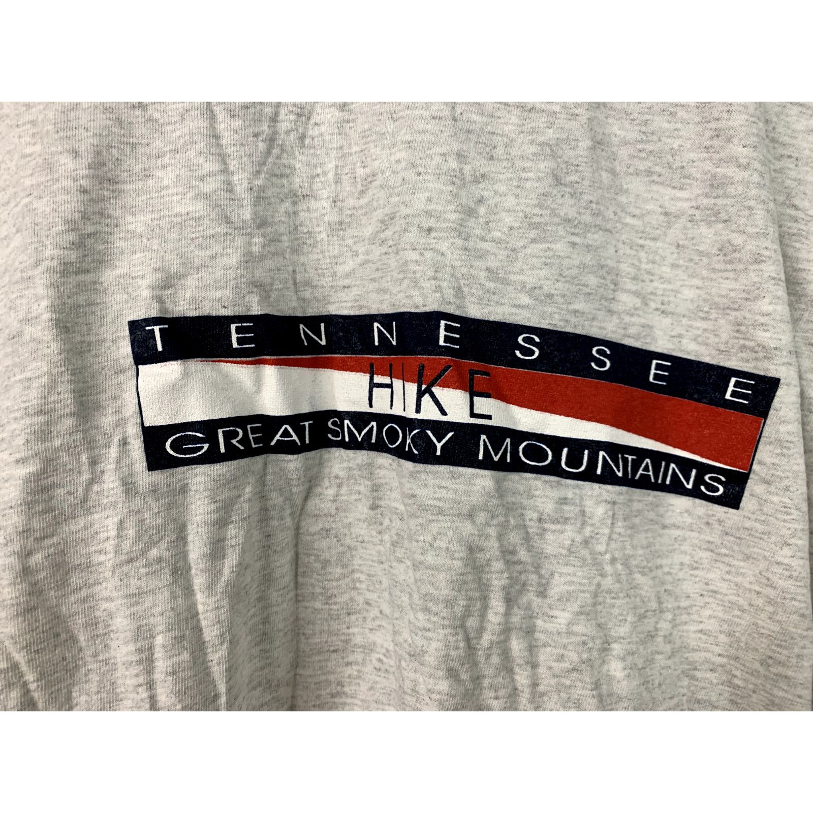 Jerzees 90s Vintage XL Gray Tennessee Hike Great Smoky T-Shirt VTG Size US XL / EU 56 / 4 - 2 Thumbnail