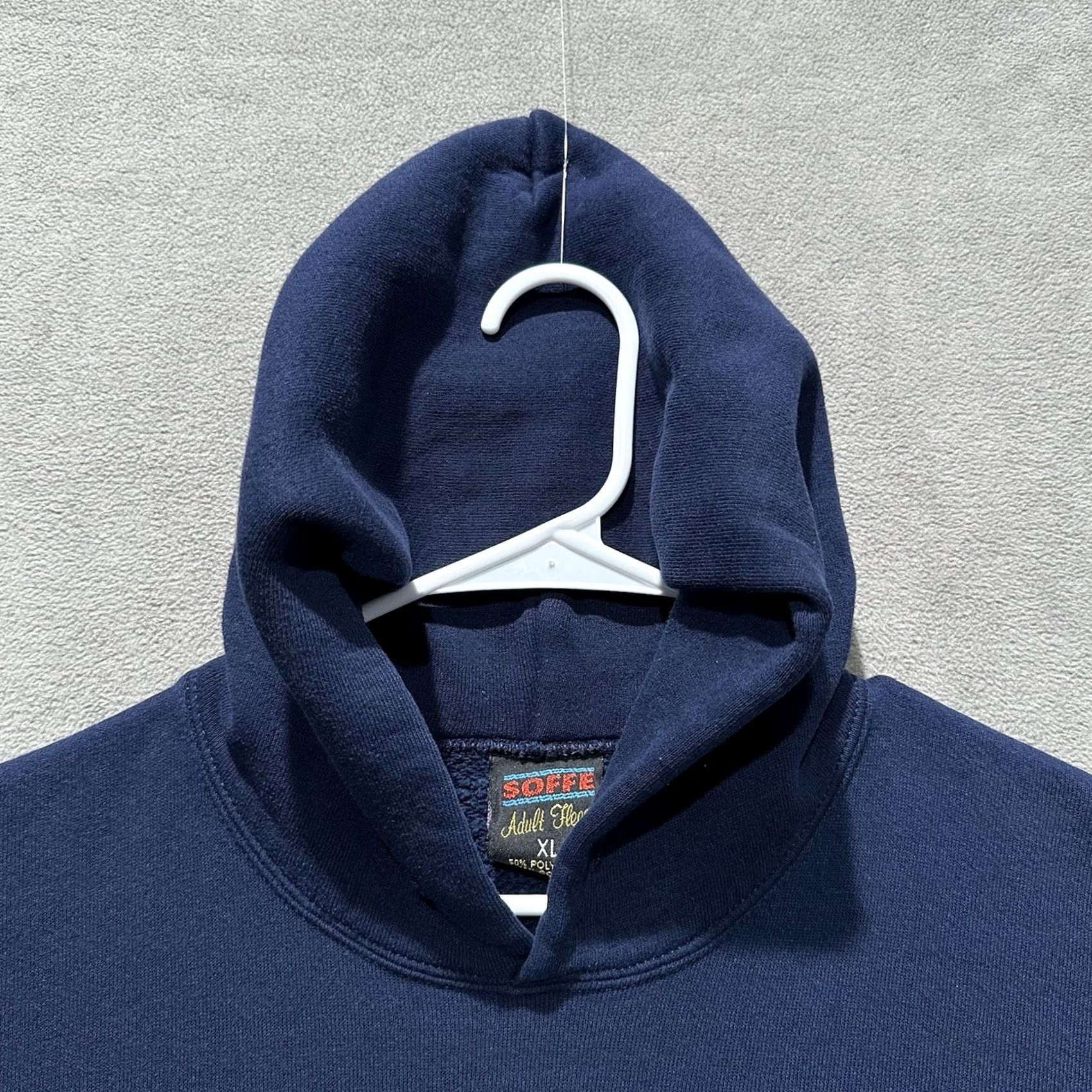 Soffe VINTAGE Soffe Navy Sweatshirt Mens XL Blue USA Pullover Fleece Pockets Lasting All Seasons Sweatshirt Mens XL Blue USA Size US XL / EU 56 / 4 - 4 Thumbnail