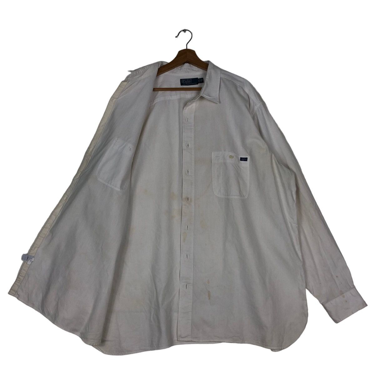 Polo Ralph Lauren 🔥Vintage Polo Ralph Lauren Shirt Jacket Rich White Star Size US XL / EU 56 / 4 - 11 Thumbnail