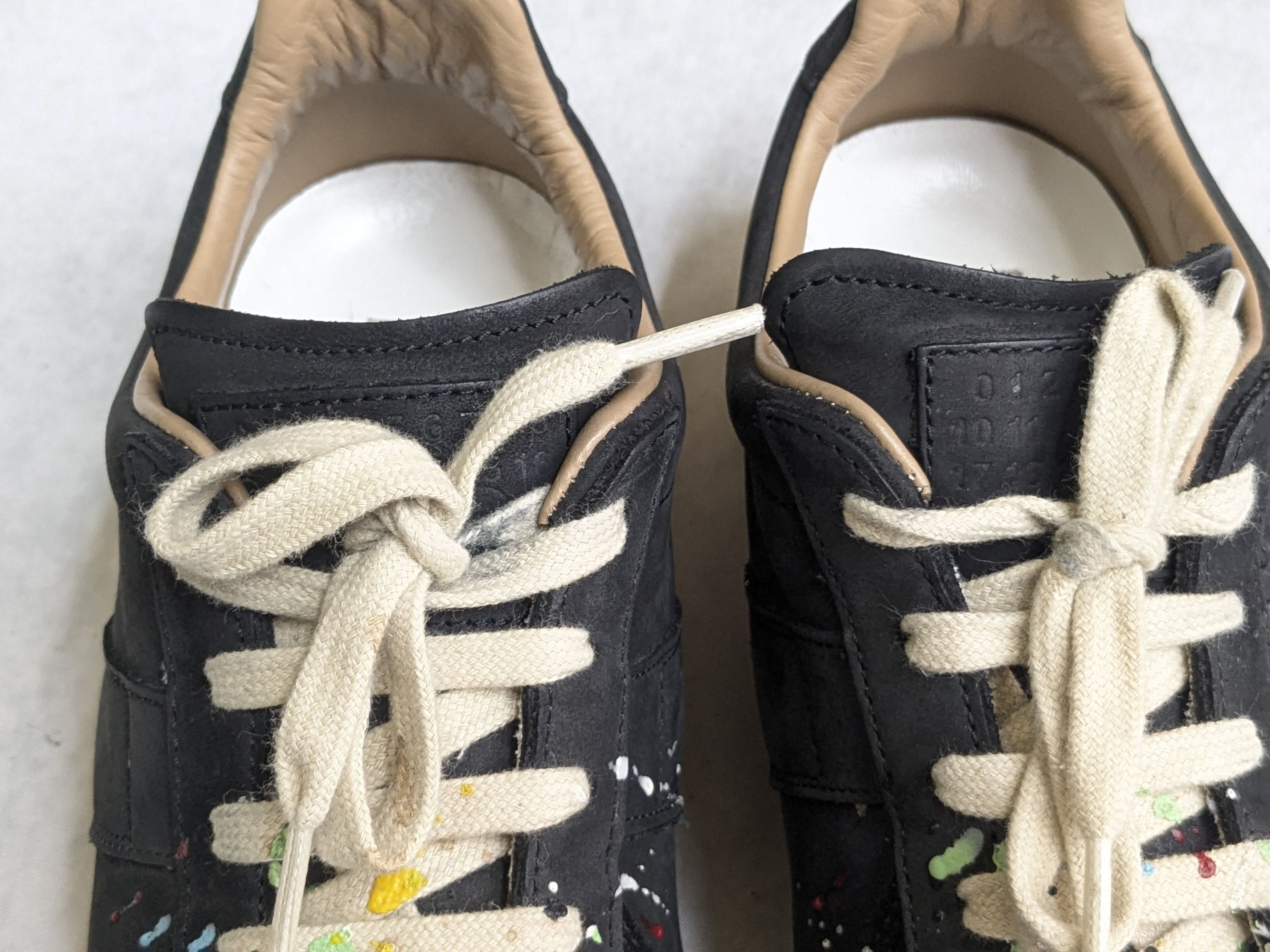 Maison Margiela Maison Margiela Replica GAT Paint Splatter Black 9 42 Low Size US 9 / EU 42 - 2 Thumbnail