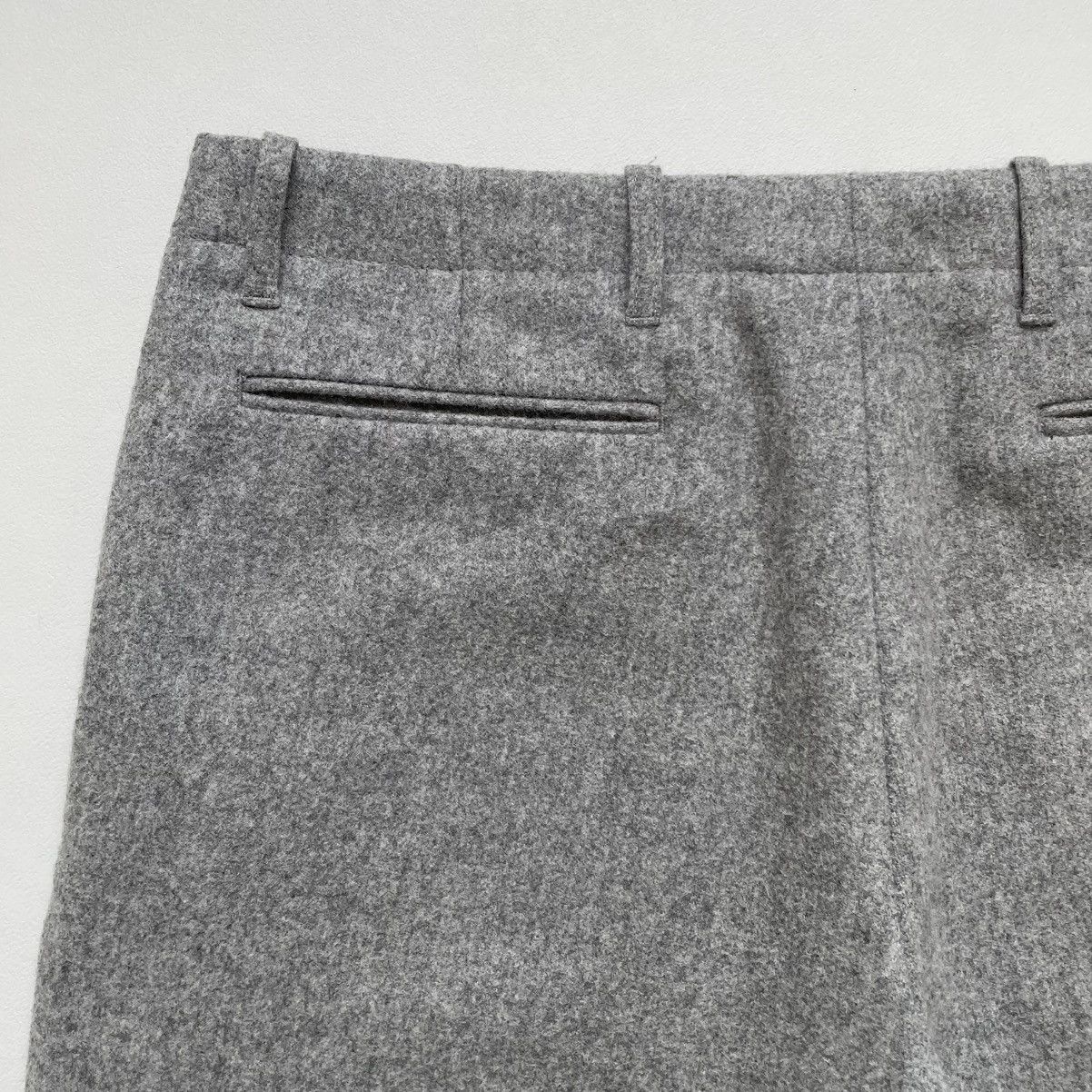 Dries Van Noten Light Grey Wool Flared Leg Pants Size US 32 / EU 48 - 9 Thumbnail