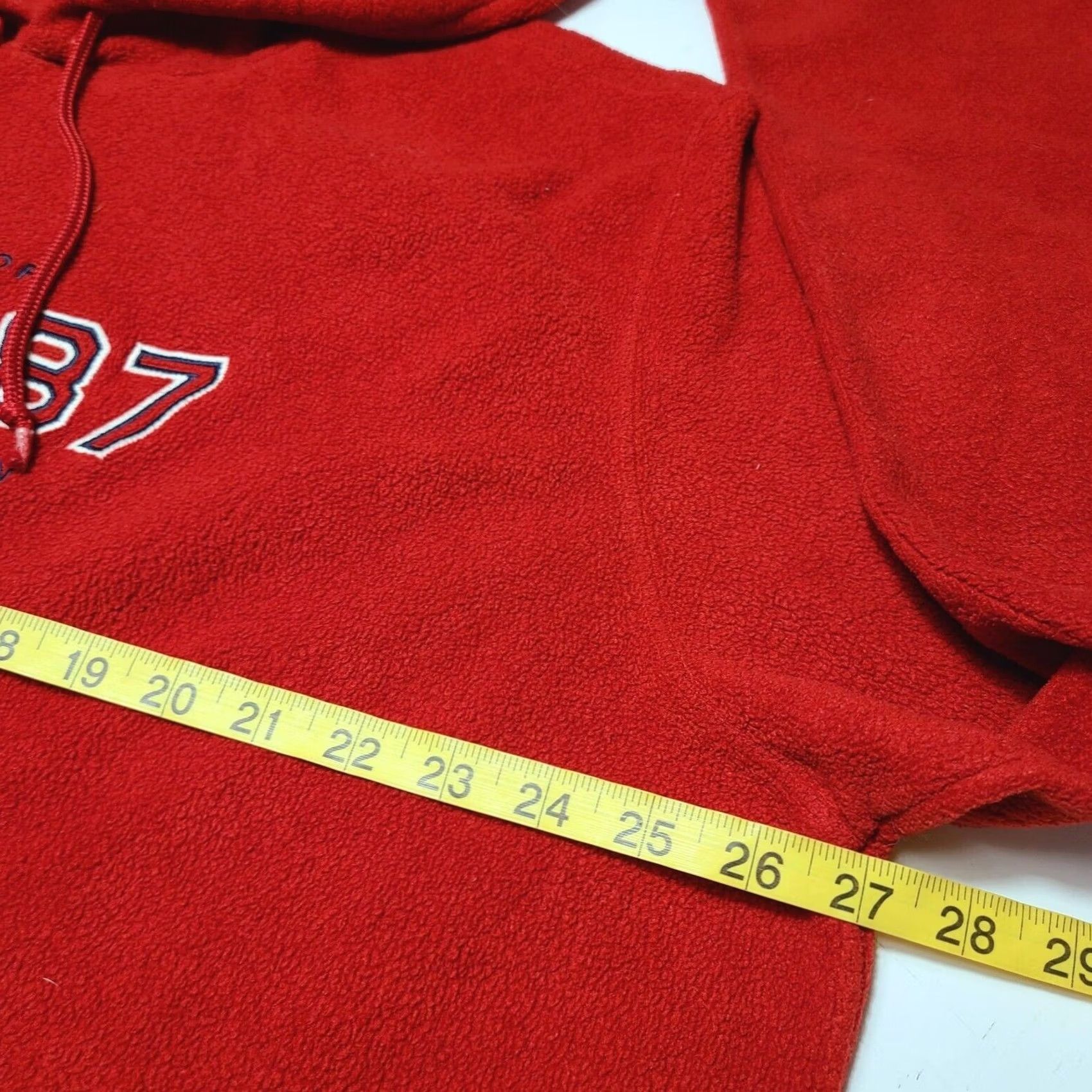 Aeropostale VINTAGE Aeropostale Hoodie Sweatshirt 2XL Red Aero-tec Fleece Pullover Logo Long Sleeve Men Size US XXL / EU 58 / 5 - 5 Thumbnail