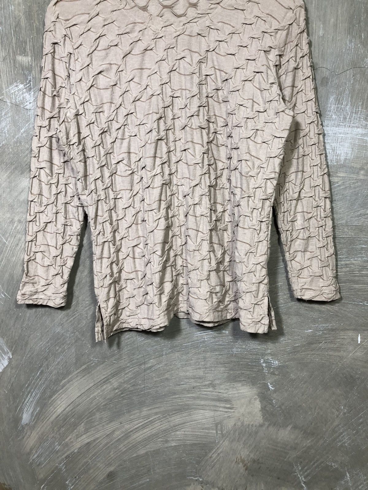 Japanese Brand Japanese Lainere Wrinkle Longsleeve T-shirt Size US L / EU 52-54 / 3 - 3 Thumbnail