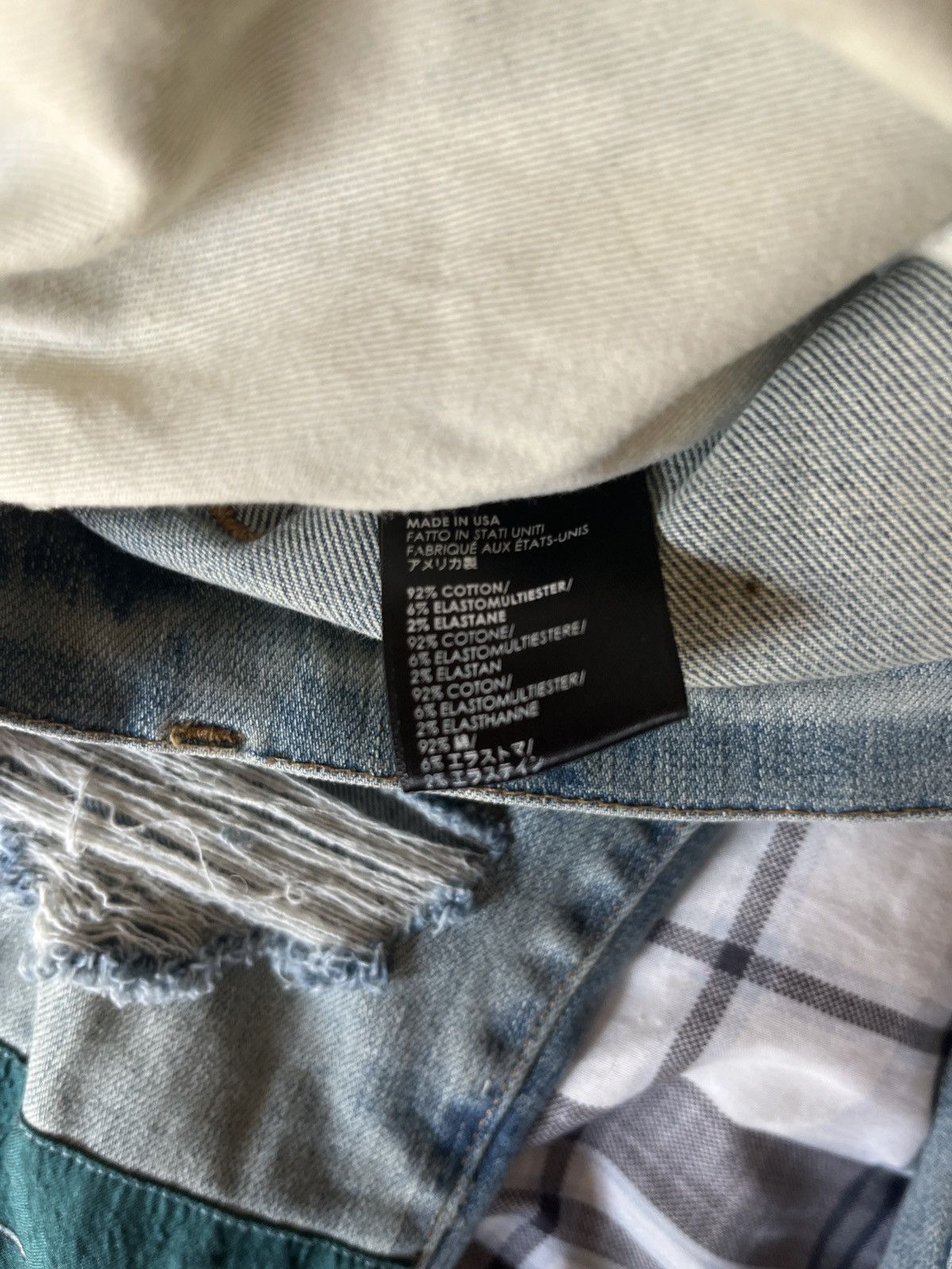 Amiri Amiri Scarves Art Patch Denim Size US 31 - 3 Thumbnail