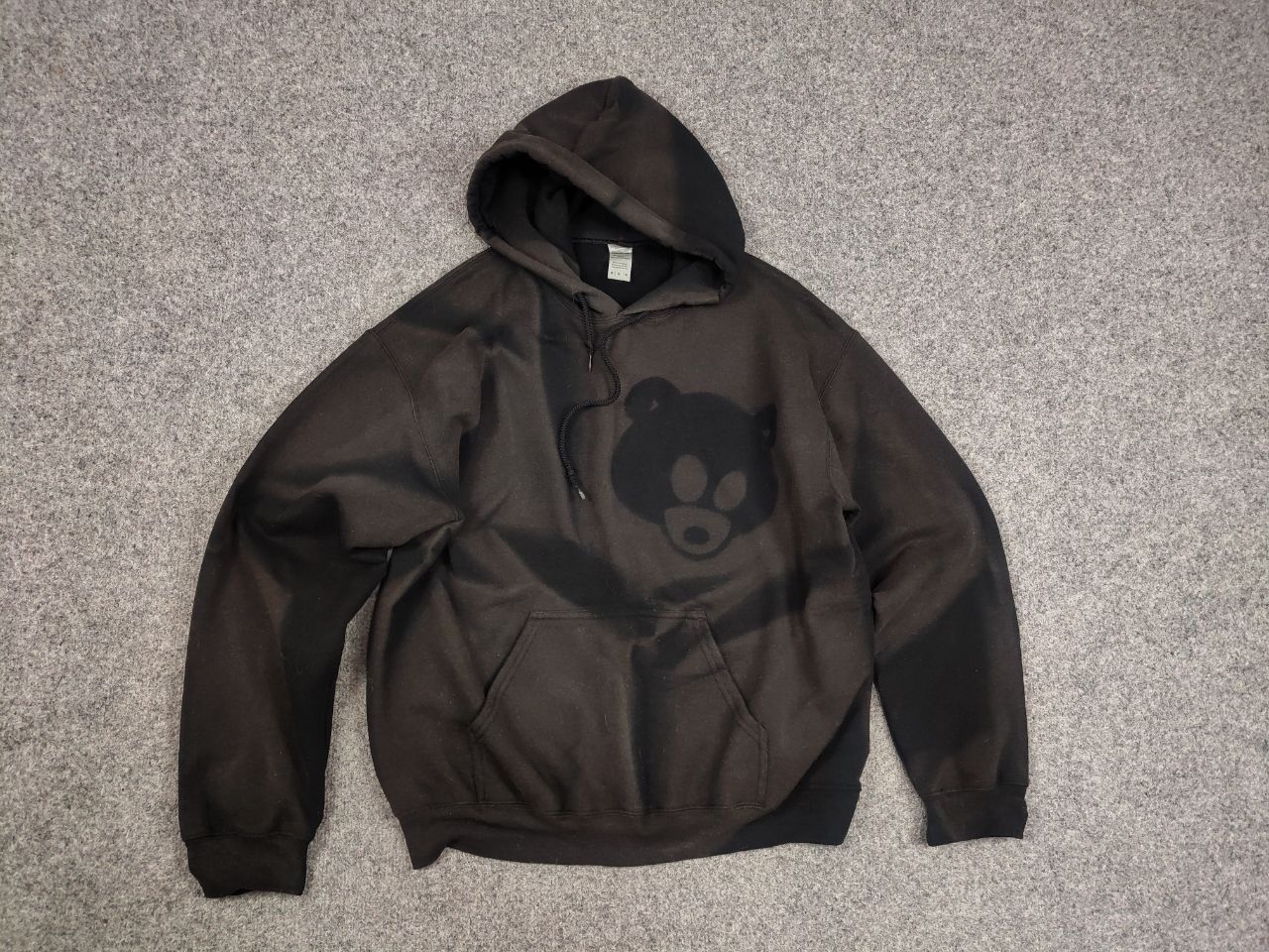 Vintage Rare Vintage 90's Dropout Bear Black Sun Faded logo Hoodie Size US M / EU 48-50 / 2 - 12 Thumbnail