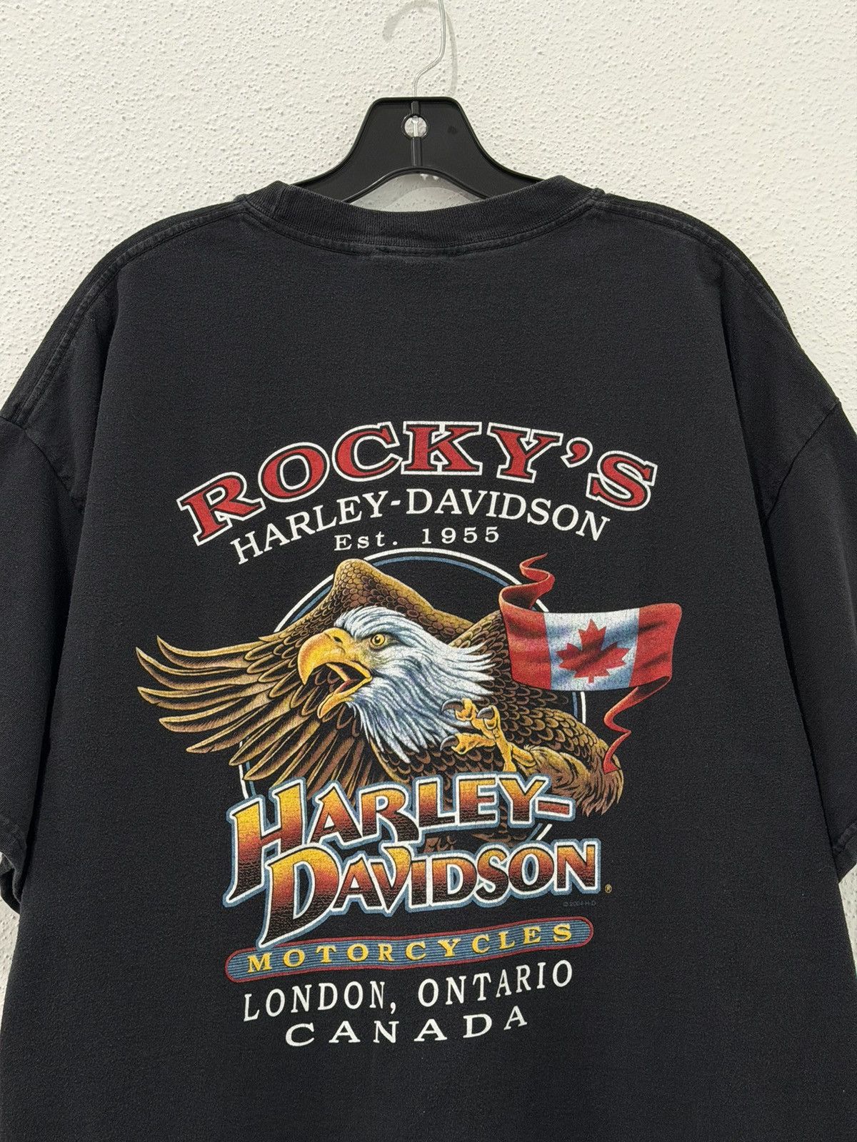 Harley Davidson Vintage 90s Harley Davidson Canadian Flag Grizzly Bear XL Size US XL / EU 56 / 4 - 4 Thumbnail