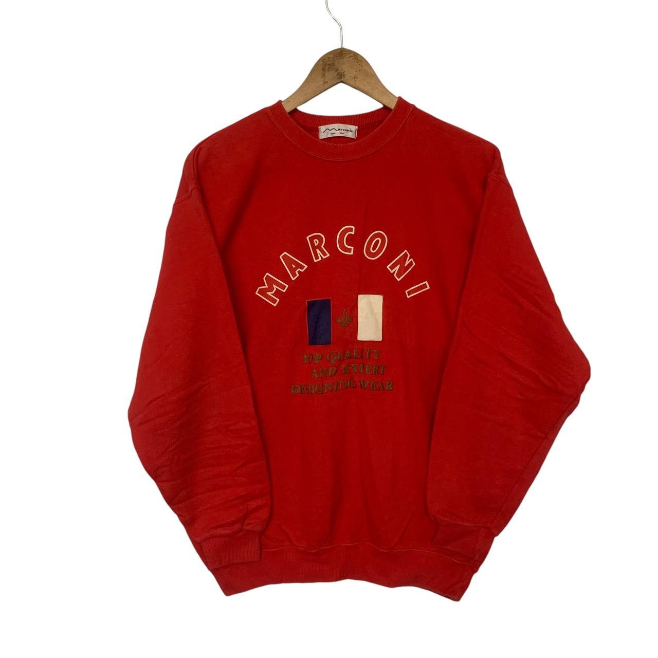 Other Marconi Italian Sweatshirt Rare Red Medium Size US M / EU 48-50 / 2 - 1 Thumbnail