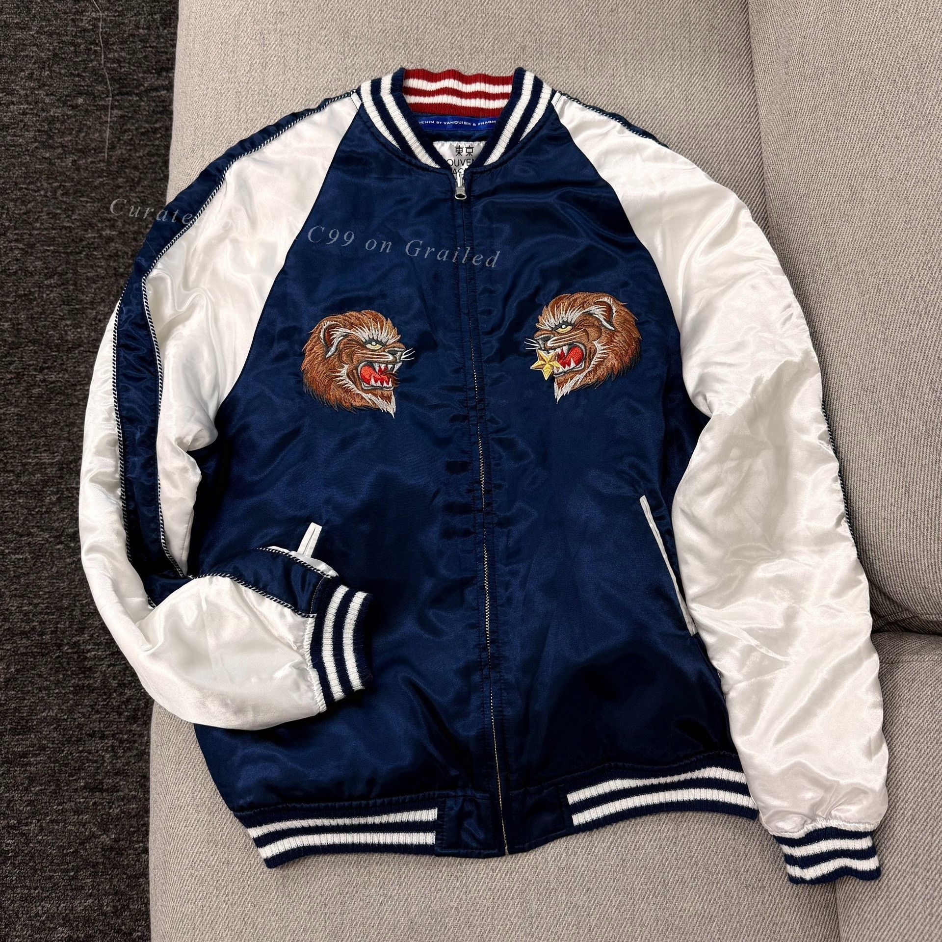 Vanquish Vanquish Fragment Denim Souvenir Jacket Size US L / EU 52-54 / 3 - 1 Thumbnail