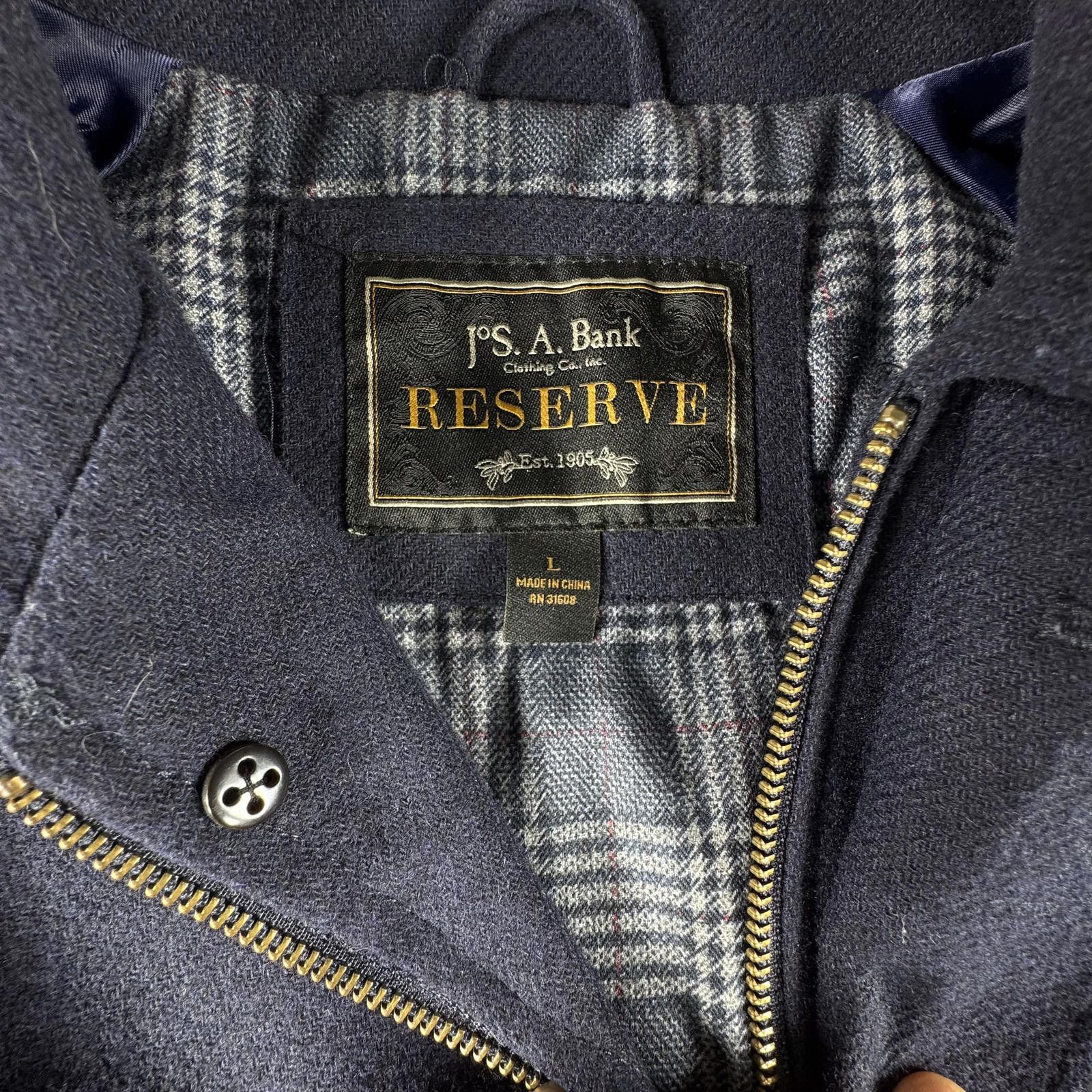 Jos. A. Bank Jos. A. Bank Coat Men's L Navy Reserve Size US L / EU 52-54 / 3 - 2 Thumbnail