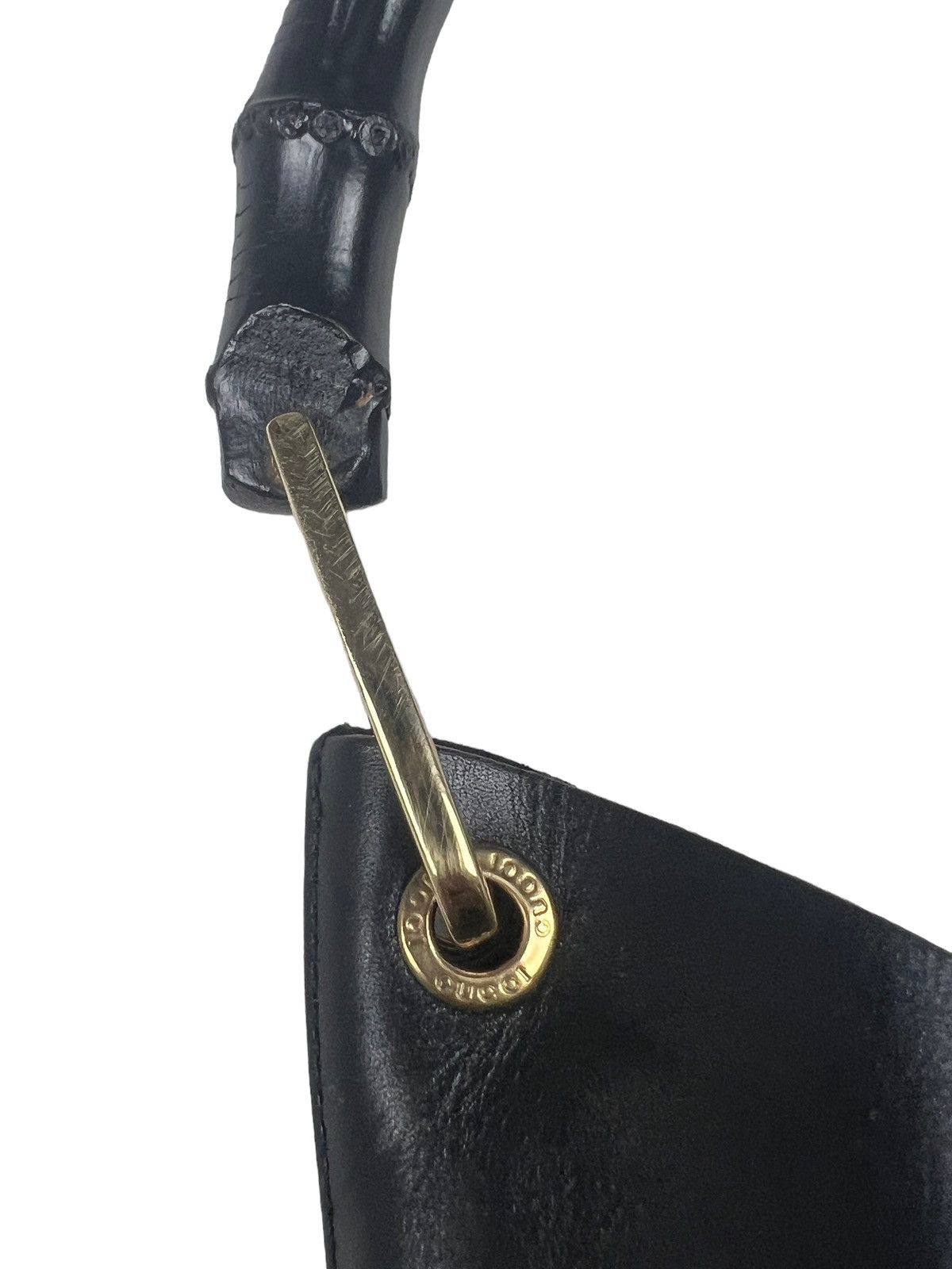 Gucci Vintage Gucci Bamboo Top Handle Leather Bag Size ONE SIZE - 7 Thumbnail