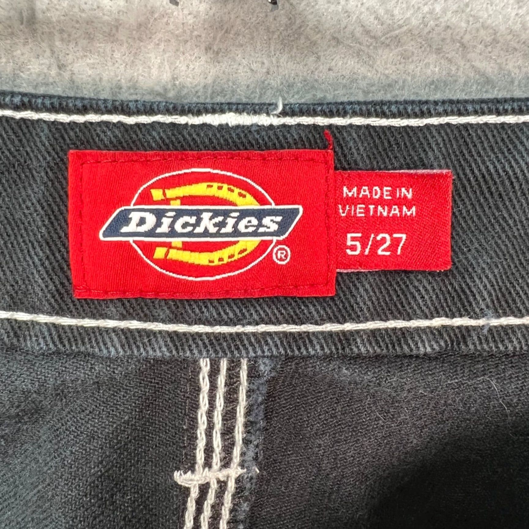 Dickies Dickies Womens Jeans Size 5 27 Black Relaxed Fit 5-Pocket Denim Carpenter Straight Mens/Womens? Size 27" / US 4 / IT 40 - 3 Thumbnail