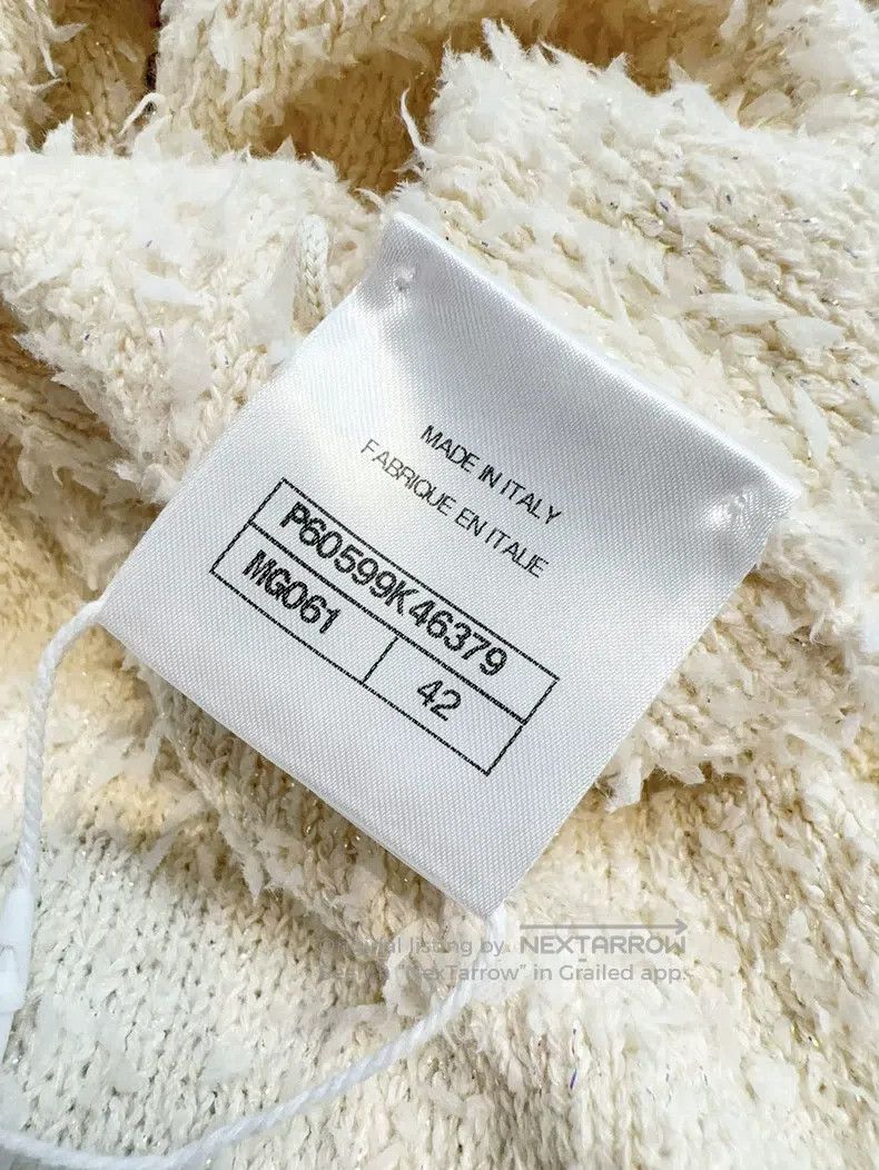 Chanel Chanel 19b metres white towel blue striped two-pocket slee Size M / US 6-8 / IT 42-44 - 7 Thumbnail