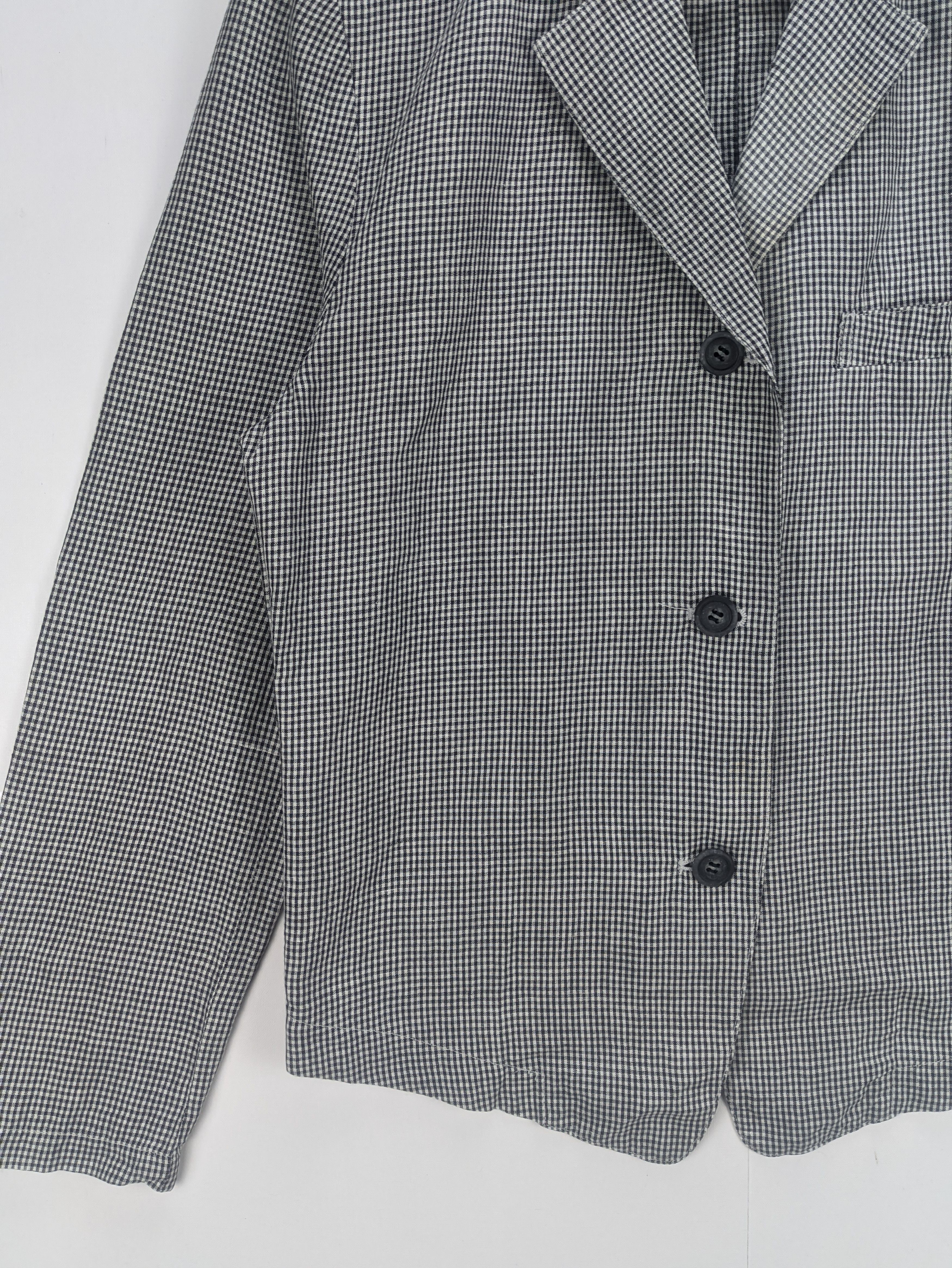 Issey Miyake Steals🔥Issey Miyaki Coat Jacket Gingham Checkered Size S / US 4 / IT 40 - 11 Thumbnail