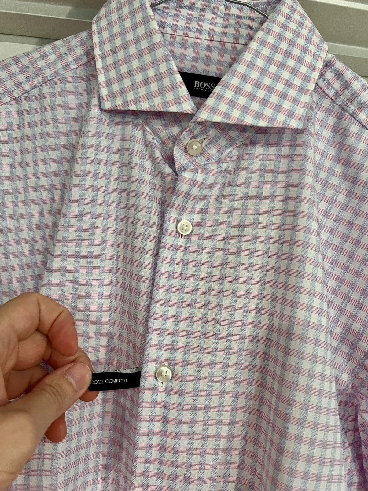 Hugo Boss New - Finest Swiss Fabric-Slim Fit - Travel Shirt Size US S / EU 44-46 / 1 - 2 Thumbnail