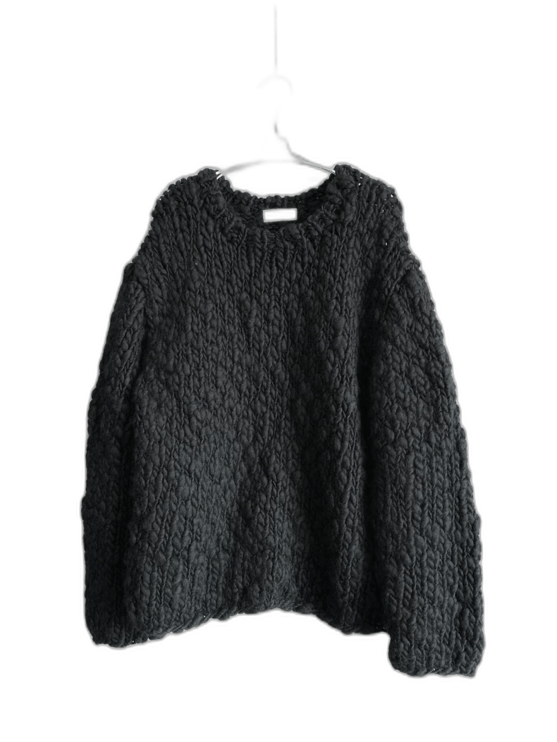 Thick Hand-knit Wool Sweater by Yohji Yamamoto-2505