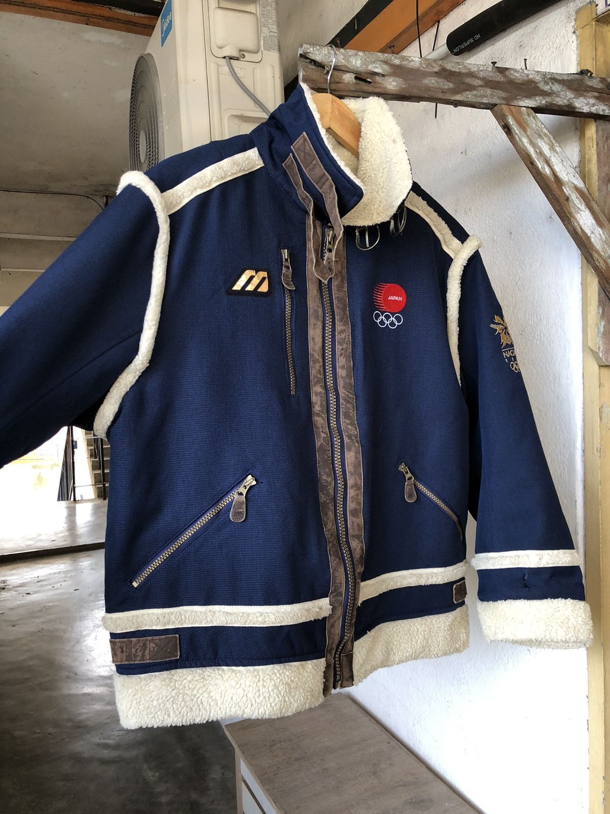 Vintage Vintage Mizuno 1998 Nagano Olympic Winter Jacket Japan Teams Size US M / EU 48-50 / 2 - 15 Thumbnail