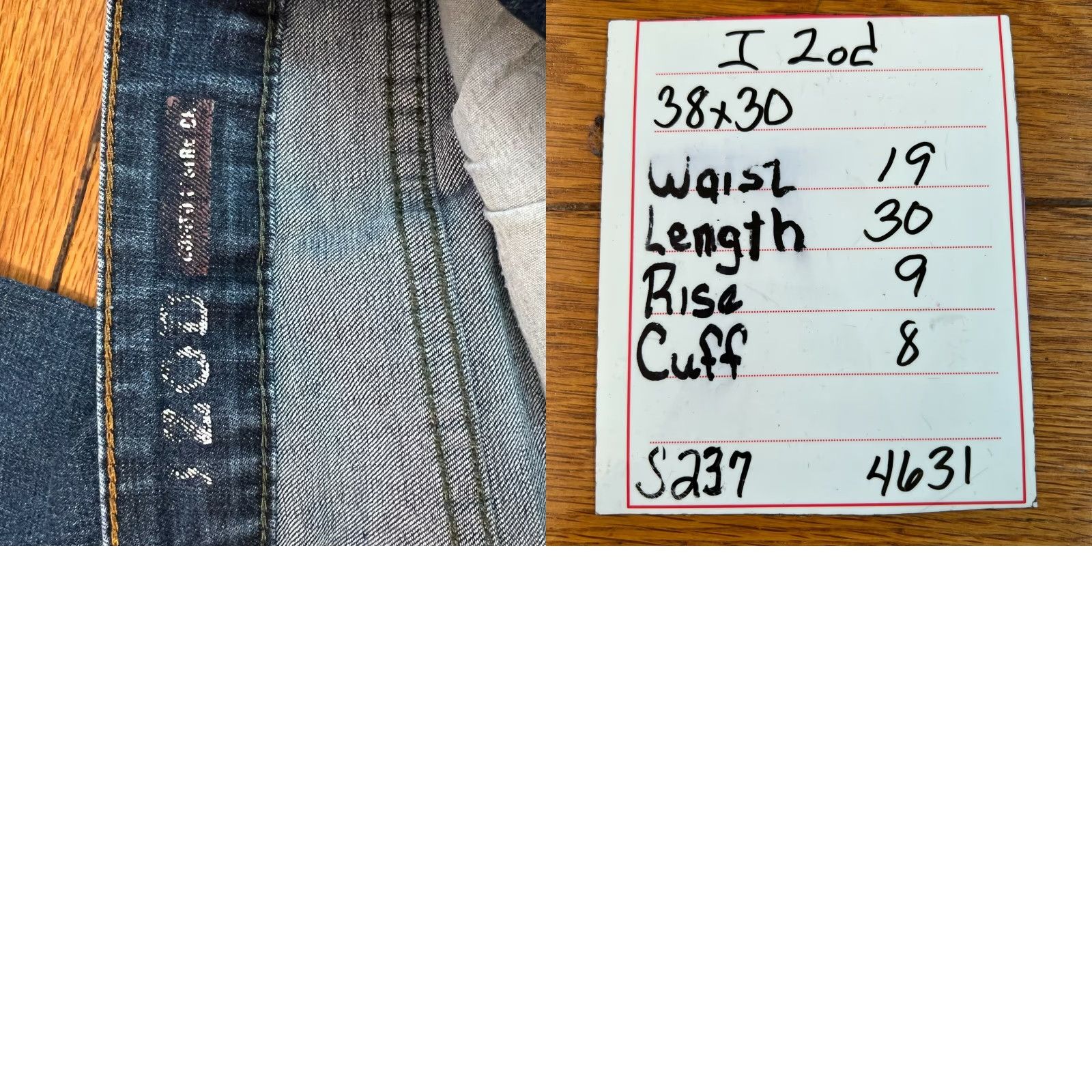 Izod Izod Jeans Flat Front Low Rise Straight Leg Blue Denim Size 38X30 Casual Mens Size US 38 / EU 54 - 8 Thumbnail