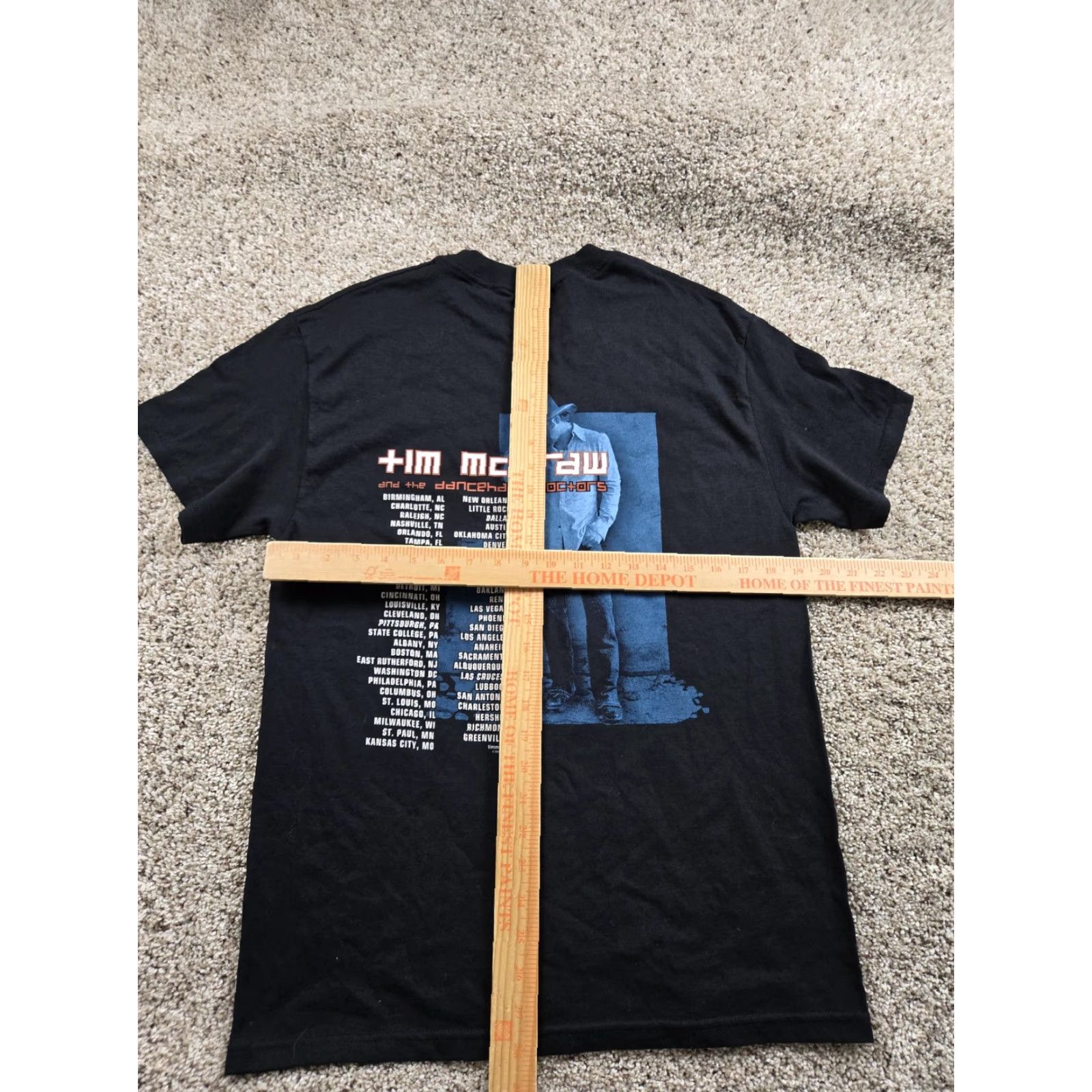 Vintage VINTAGE Tim McGraw Shirt Mens Medium Black Dancehall Doctors Tour Graphic 2000s Size US M / EU 48-50 / 2 - 6 Thumbnail
