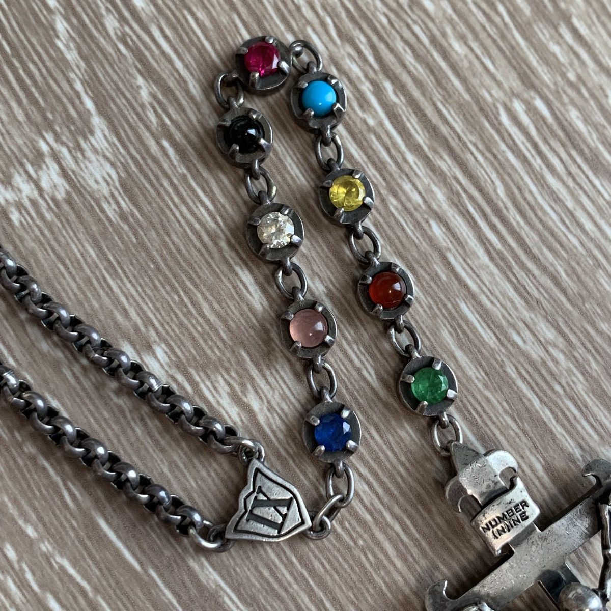 Number (N)ine Rare Number (N)ine 05SS Magical Design Skull Rosary Necklace Size ONE SIZE - 4 Thumbnail