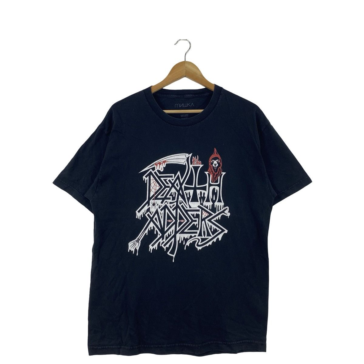 Mishka MISHKA Death Adders Graphic Tee Streetwear Skull Reaper Size US L / EU 52-54 / 3 - 3 Thumbnail