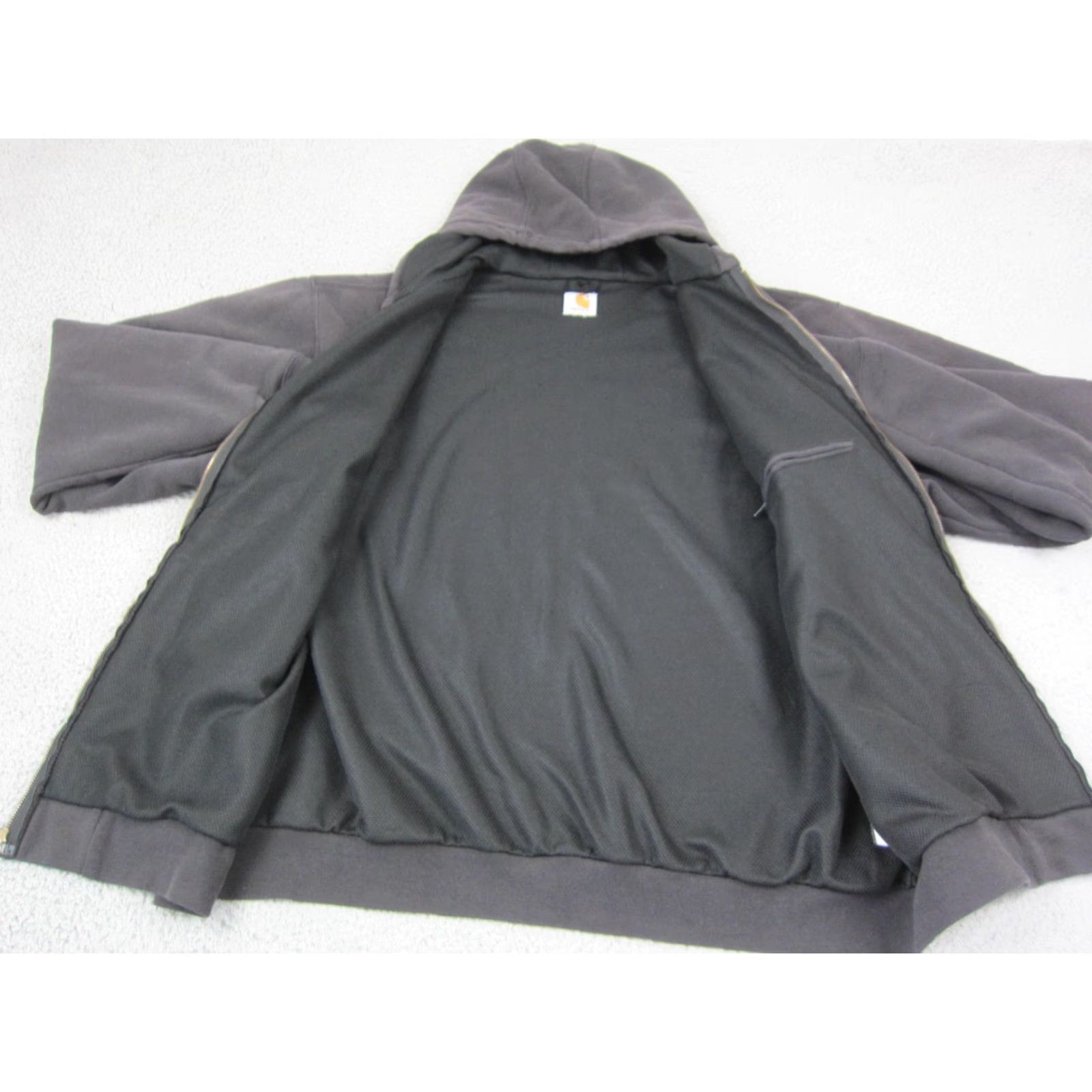 Carhartt Carhartt Hoodie Mens 3XLT Black Full Zip Lined Hooded Logo Vintage No Size US XXL / EU 58 / 5 - 6 Thumbnail