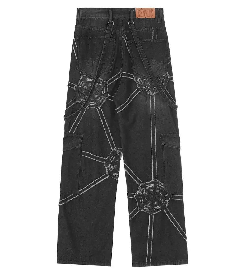 Japanese Brand Utility grunge distressed cargo jeans pants Size US 32 / EU 48 - 5 Thumbnail