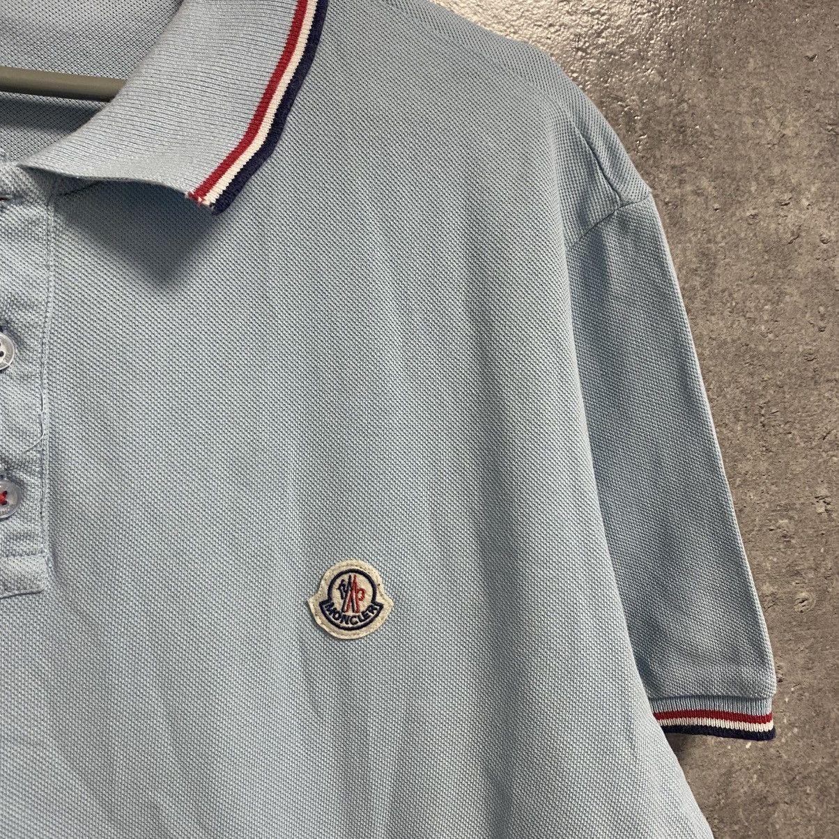 Moncler Moncler Polo Maglia Shirt Light Blue Size US M / EU 48-50 / 2 - 4 Thumbnail