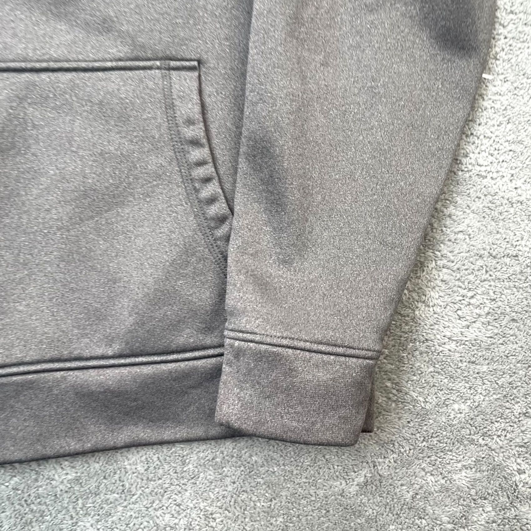 Under Armour Under Armour Hoodie Mens Medium Gray Logo Coldgear Pocket Performance Pullover Size US M / EU 48-50 / 2 - 2 Thumbnail