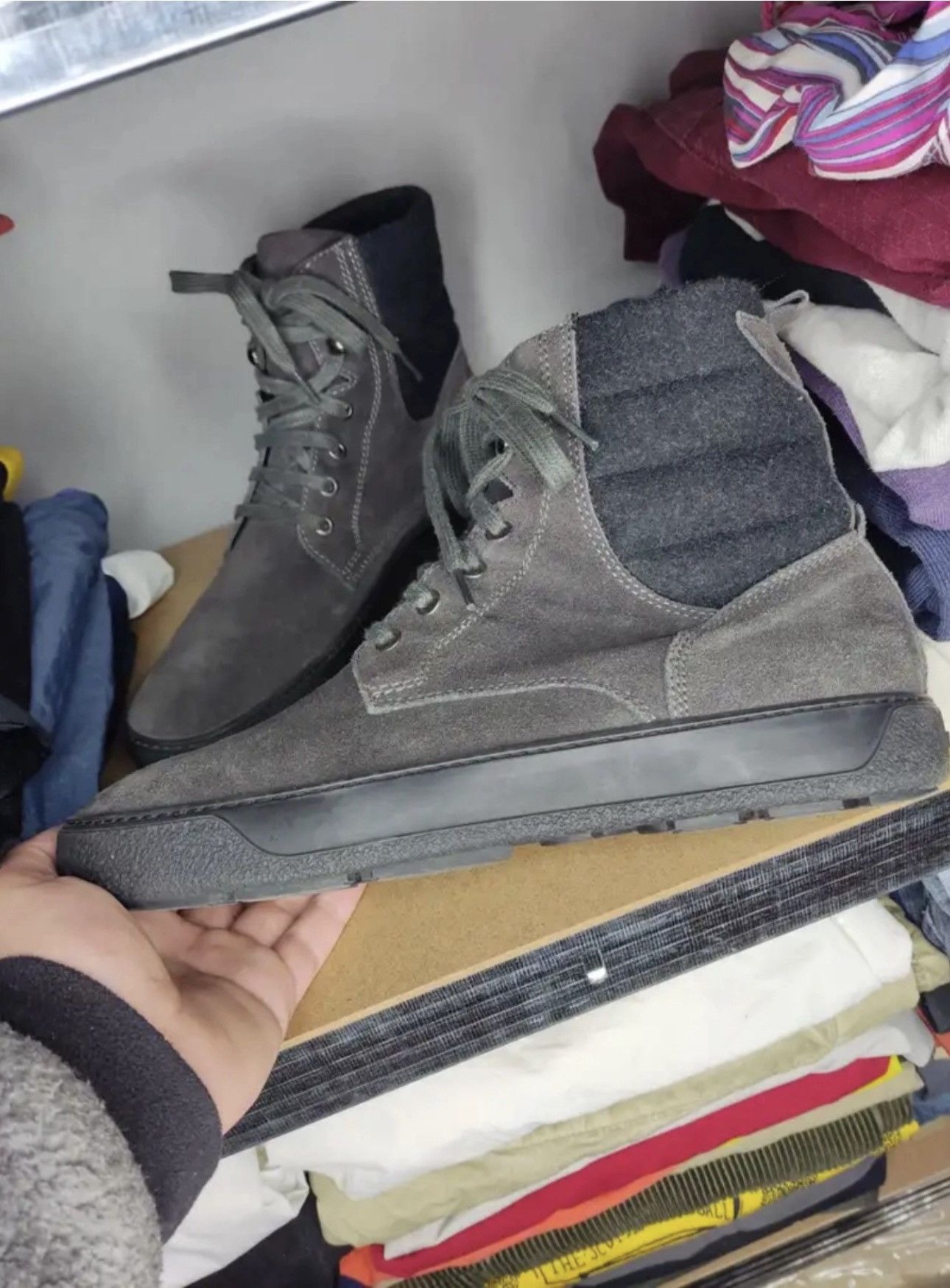 Moncler Moncler Suede High Top Boots Size US 9 / EU 42 - 3 Thumbnail