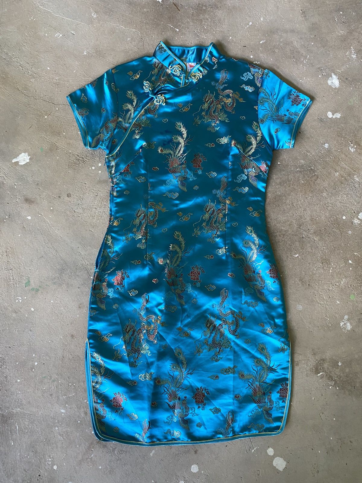 Chinese Laundry Vintage Chinese Cheongsam Silk Dress Size S / US 4 / IT 40 - 1 Thumbnail