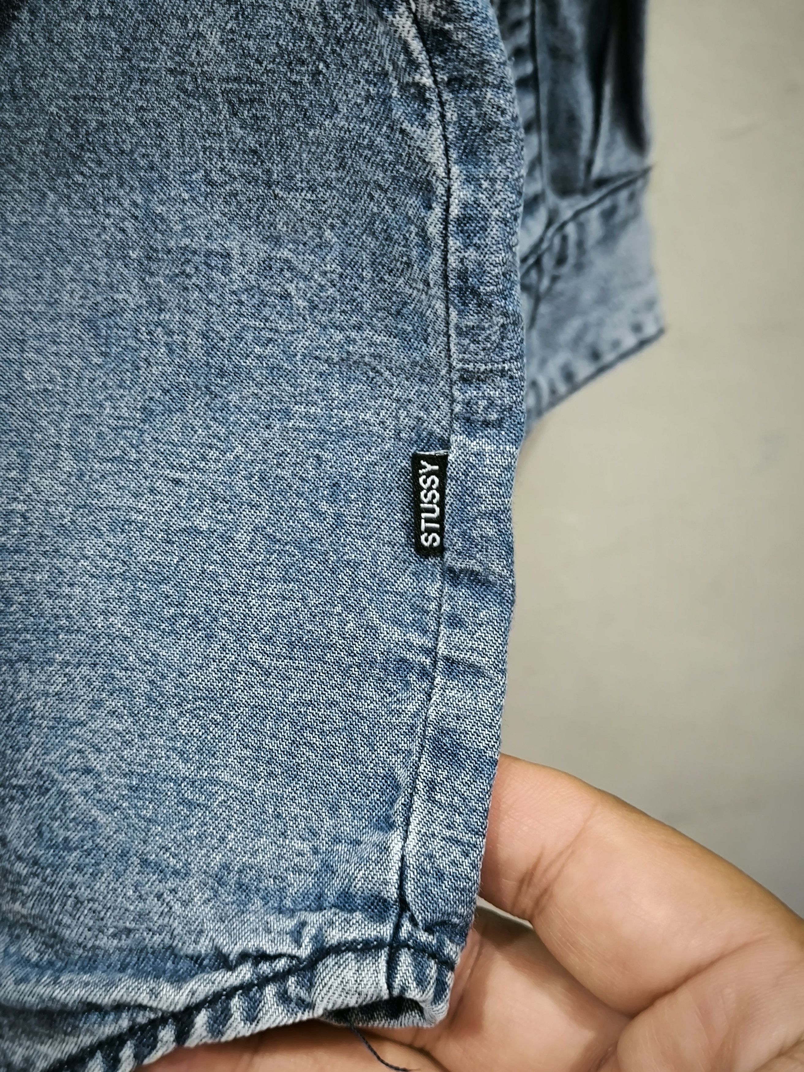 Stussy Distressed Stussy Button Up Jeans Long sleeve Shirt Size S / US 4 / IT 40 - 16 Thumbnail