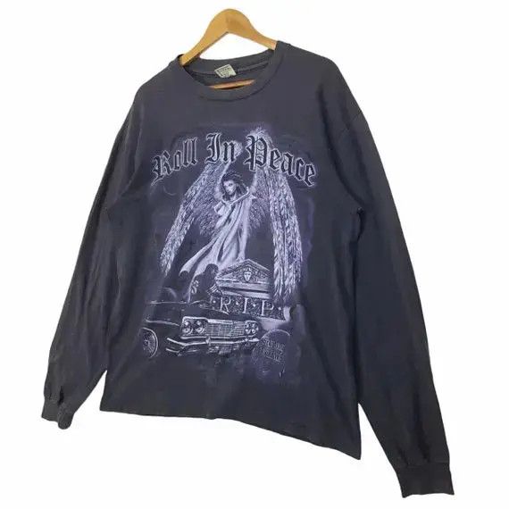 Rap Tees × Vintage Vintage 90' OG Rollin Hard Hip Hop Rap Gangsta Tee Shirt Size US L / EU 52-54 / 3 - 6 Thumbnail