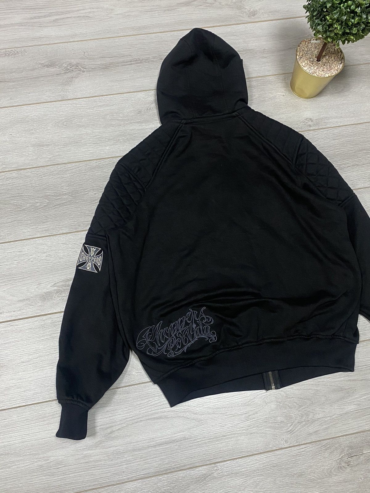 West Coast Choppers West Coast Choppers heavy vintage zip biker hoodie cross Size US XL / EU 56 / 4 - 2 Thumbnail