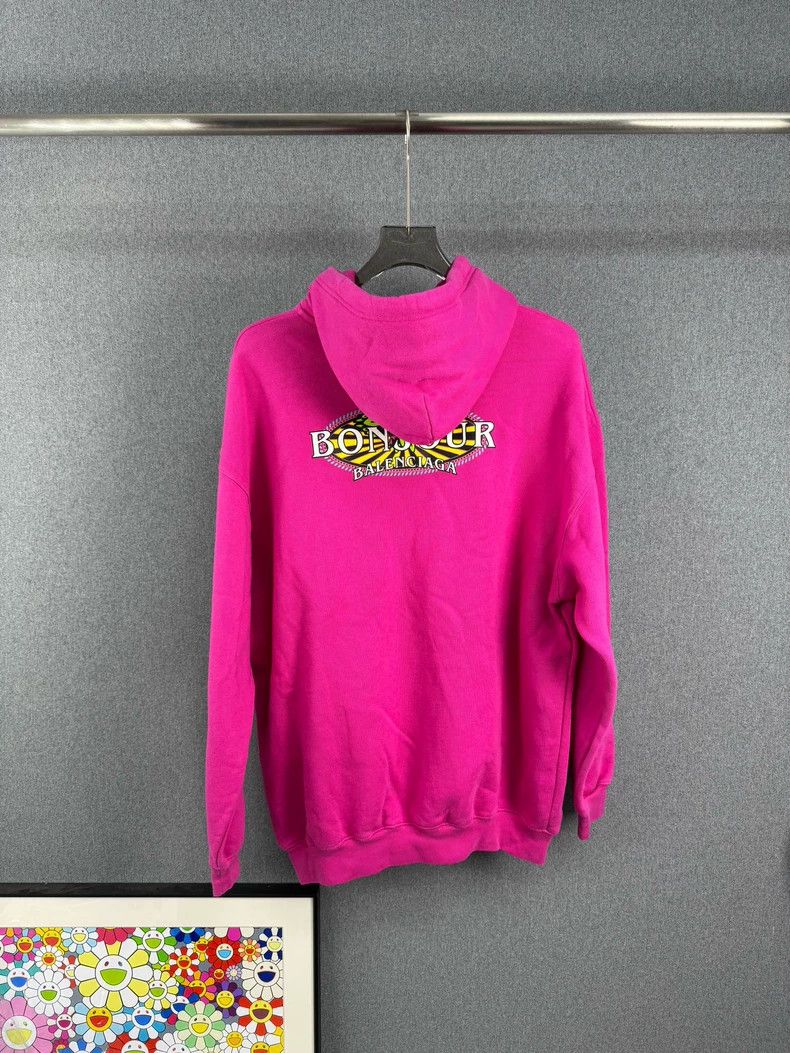 Balenciaga Balenciaga Pink tower print hooded sweatshirt Size US XS / EU 42 / 0 - 2 Thumbnail