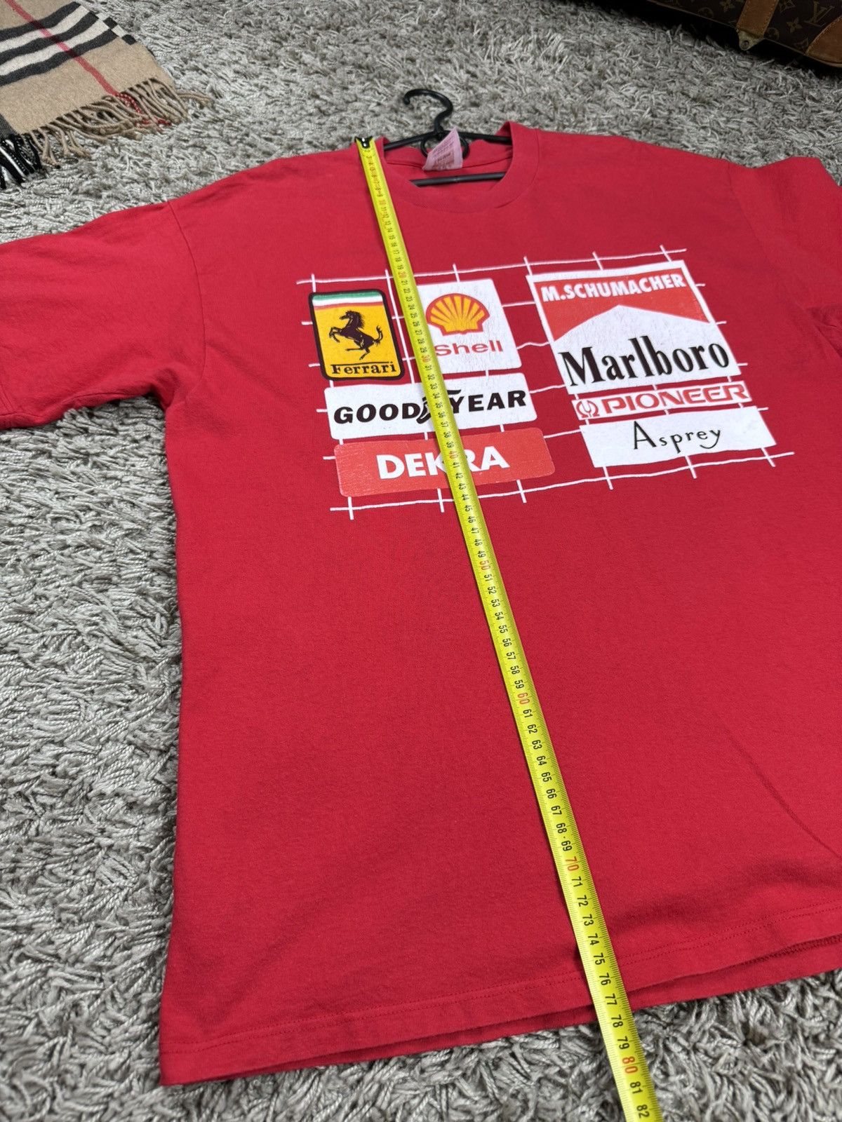 Ferrari × Hanes × Vintage Vintage t shirt Ferrari Michael Schumacher Hanes original Size US XL / EU 56 / 4 - 7 Thumbnail