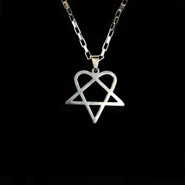 Jewelry Heart Necklace Punk Grunge Chain Y2K Size ONE SIZE - 4 Thumbnail