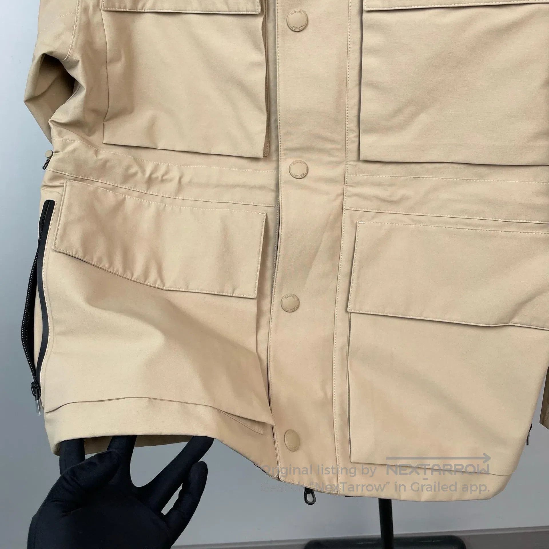 Burberry Burberry Khaki Windproof Coat Cotton Polyester Blend Windp Size US XL / EU 56 / 4 - 3 Thumbnail