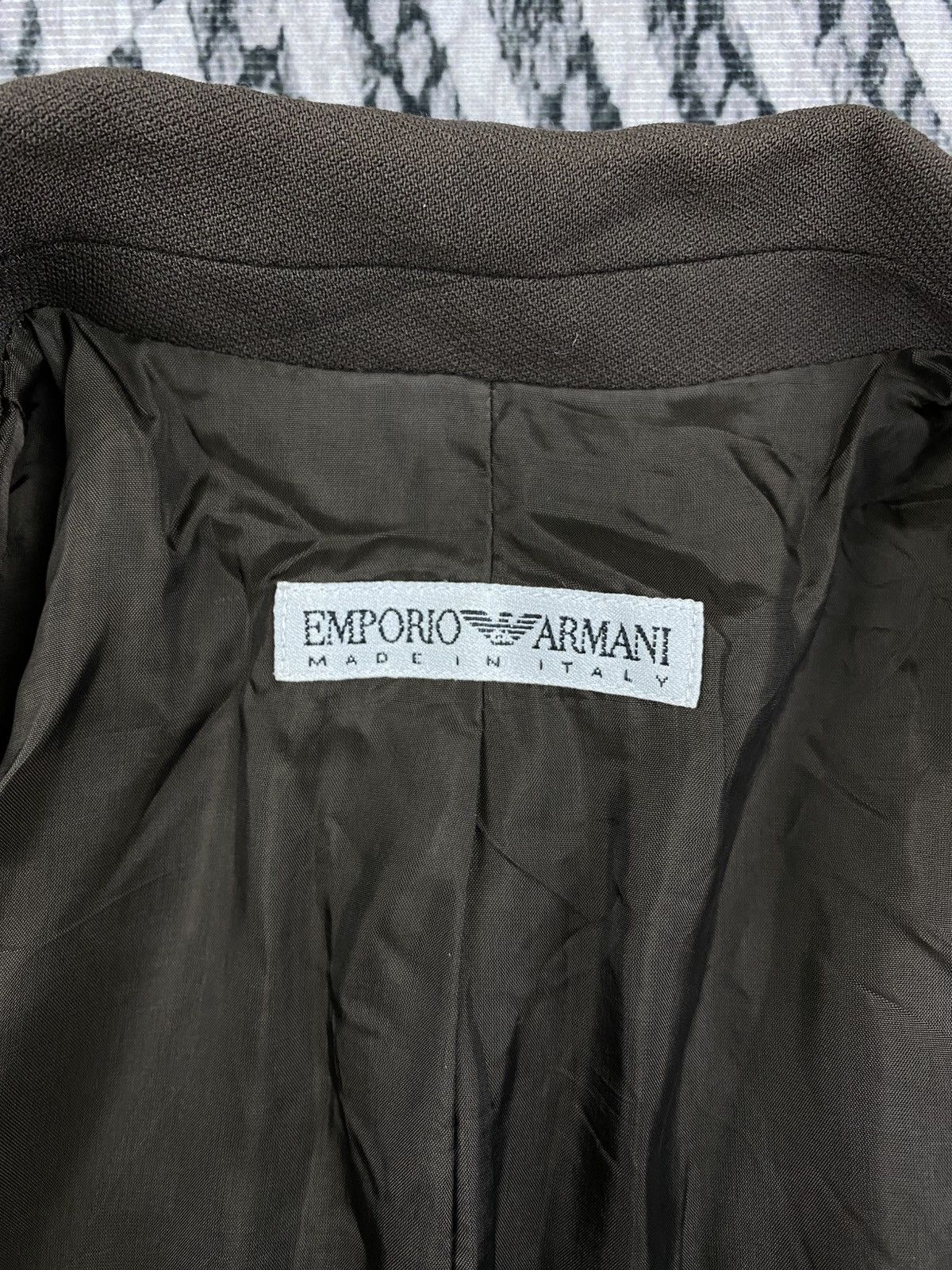 Emporio Armani Vintage Emporio Armani Single Button Blazer Style Jacket Size US S / EU 44-46 / 1 - 7 Thumbnail