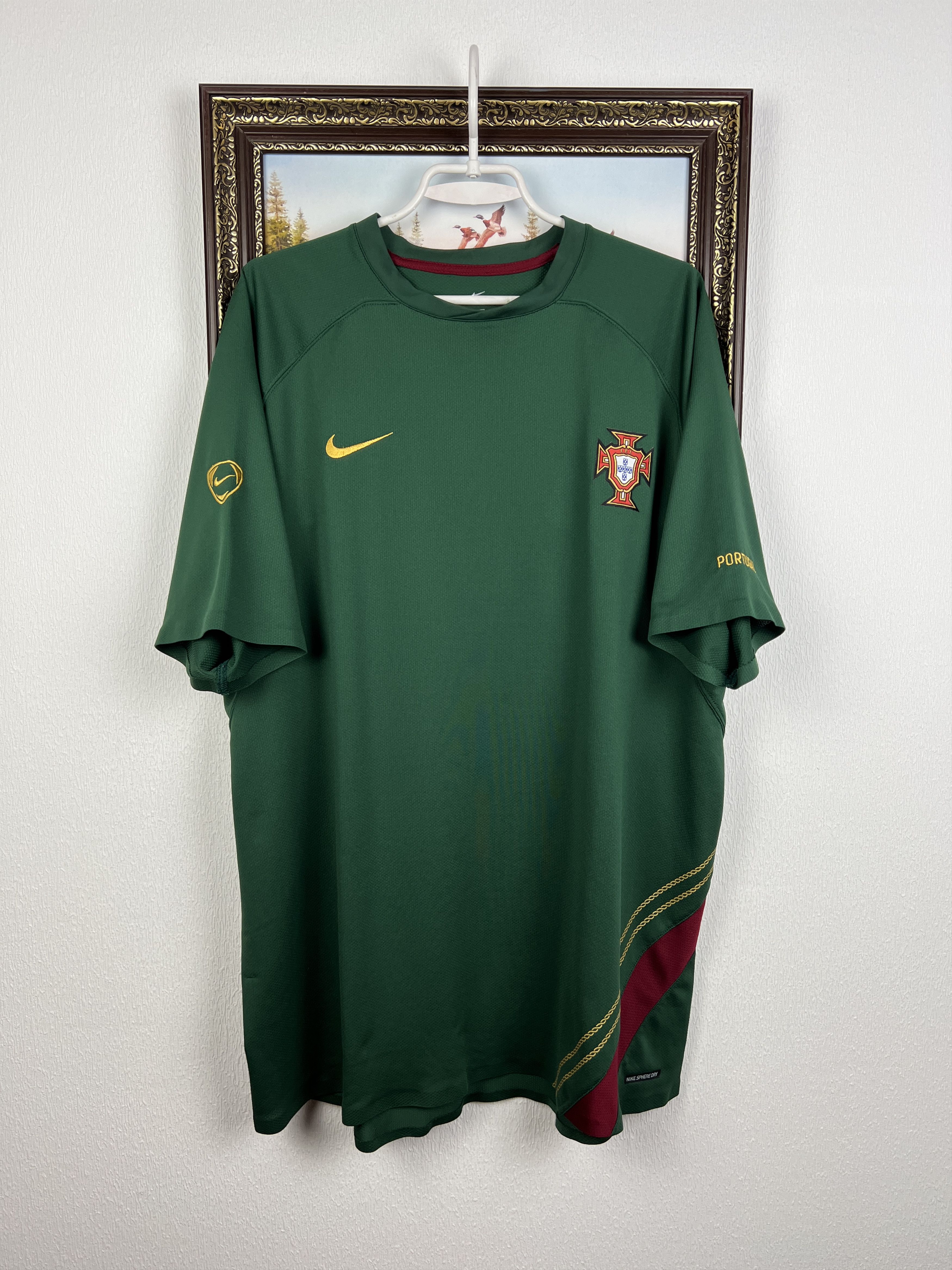 Nike Football Portugal Train Player Issue Shirt Soccer Jersey Size US XXL / EU 58 / 5 - 1 Thumbnail