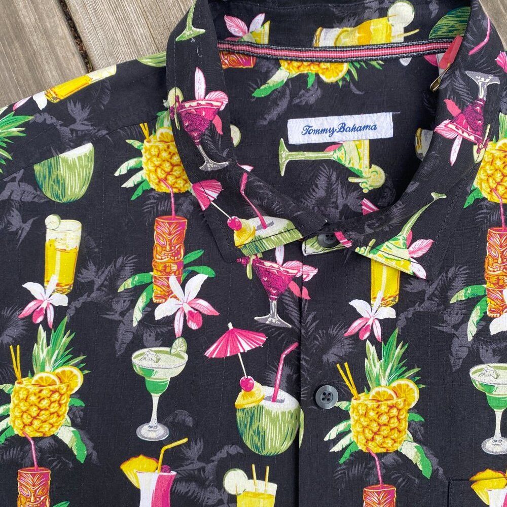 Tommy Bahama Tommy Bahama Bartenders Choice Regular-Fit Drink-print Silk Size US XL / EU 56 / 4 - 6 Thumbnail