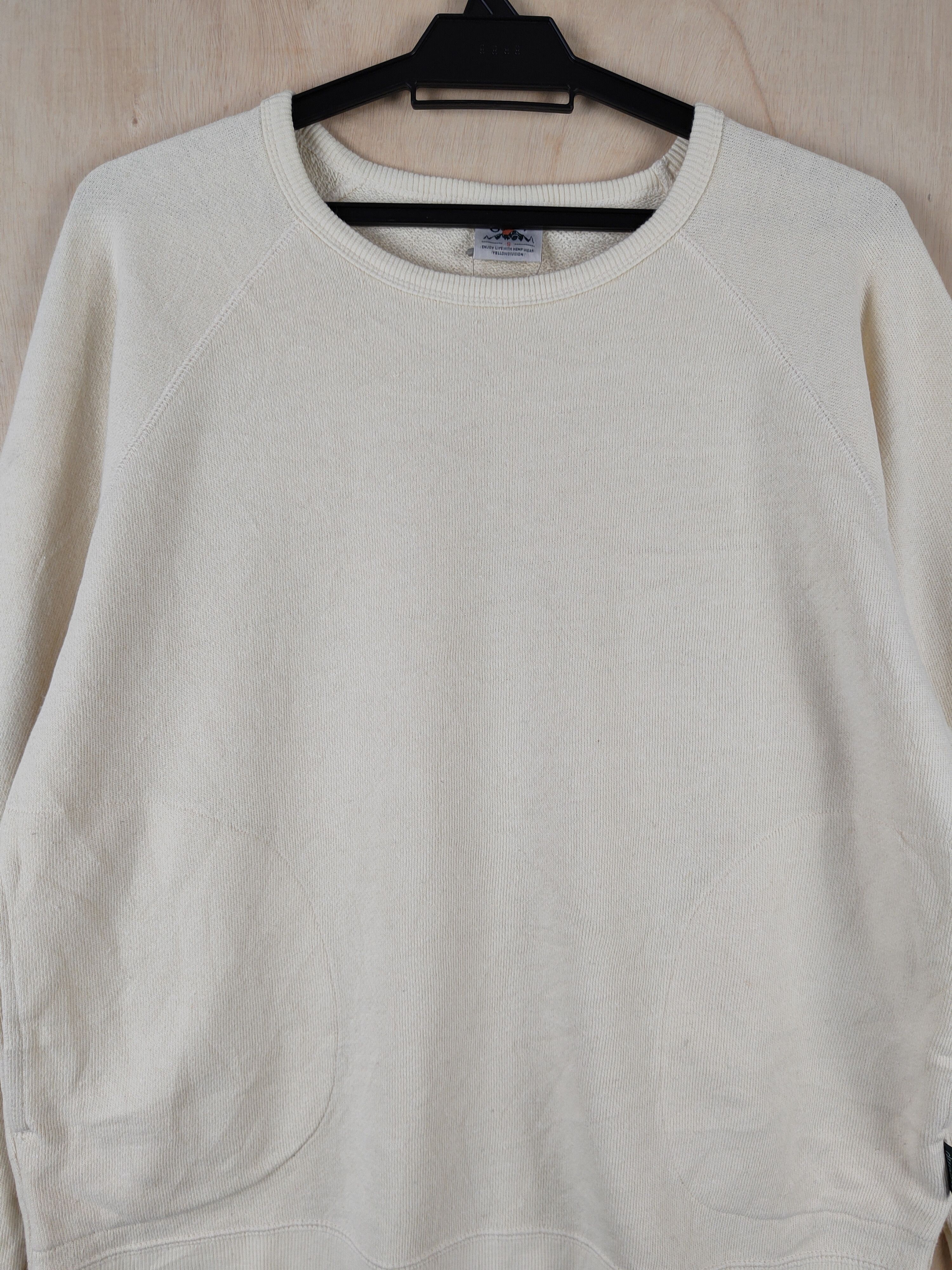 Japanese Brand Gohemp Light Yellow Sweatshirts #S2568 Size US S / EU 44-46 / 1 - 2 Thumbnail