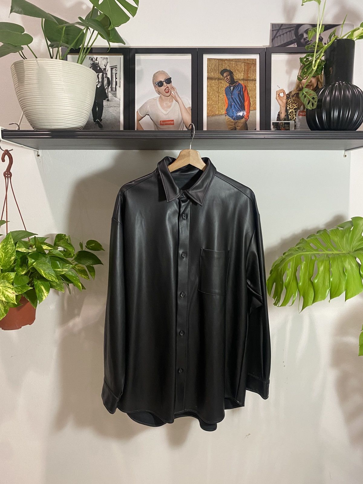 GU Vtg GU Leather Flannel Size US XL / EU 56 / 4 - 1 Thumbnail