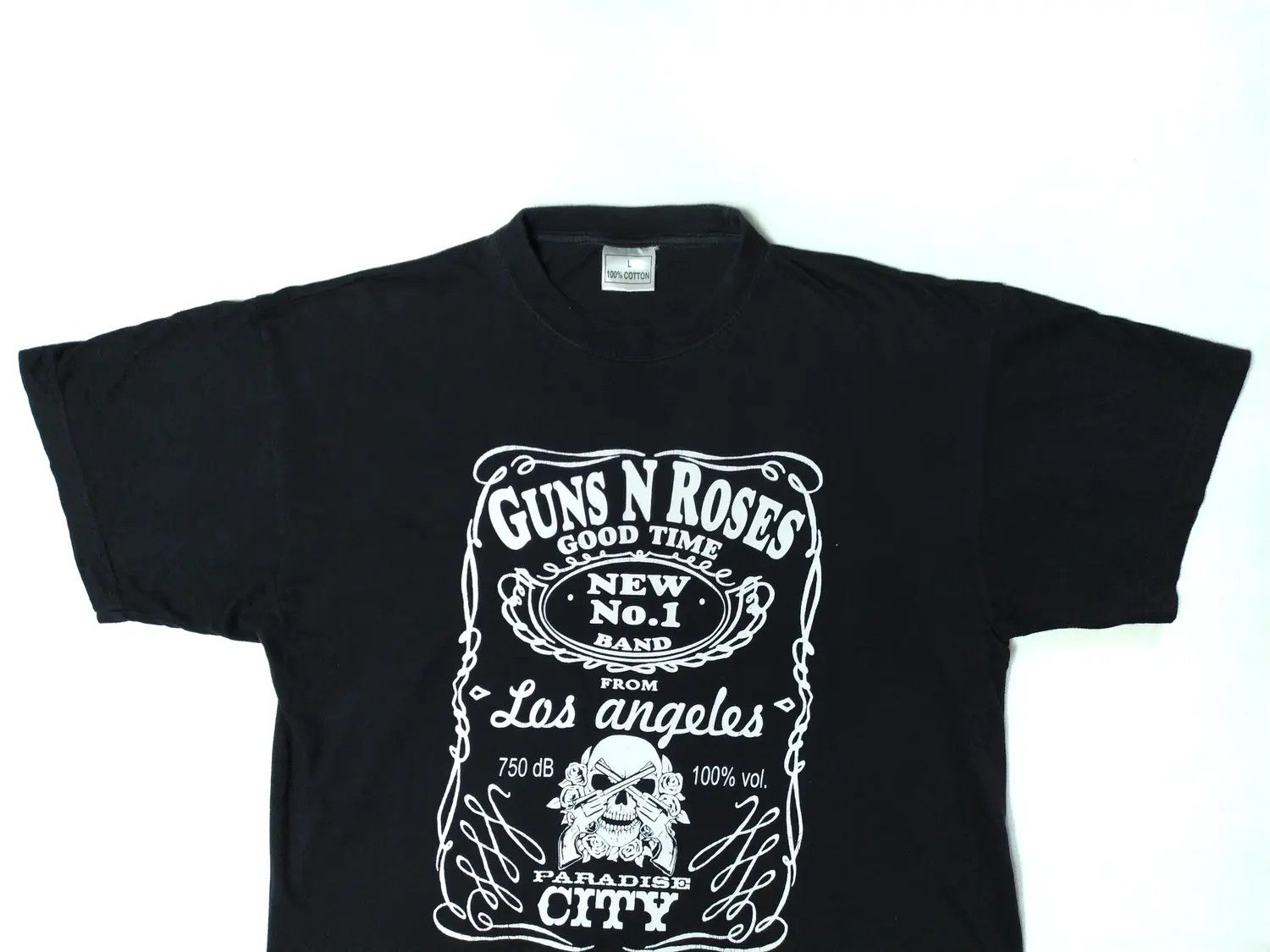 Guns N' Roses × Vintage Guns N Roses Vintage LA Paradise Jack Daniels t shirt Size US L / EU 52-54 / 3 - 2 Thumbnail