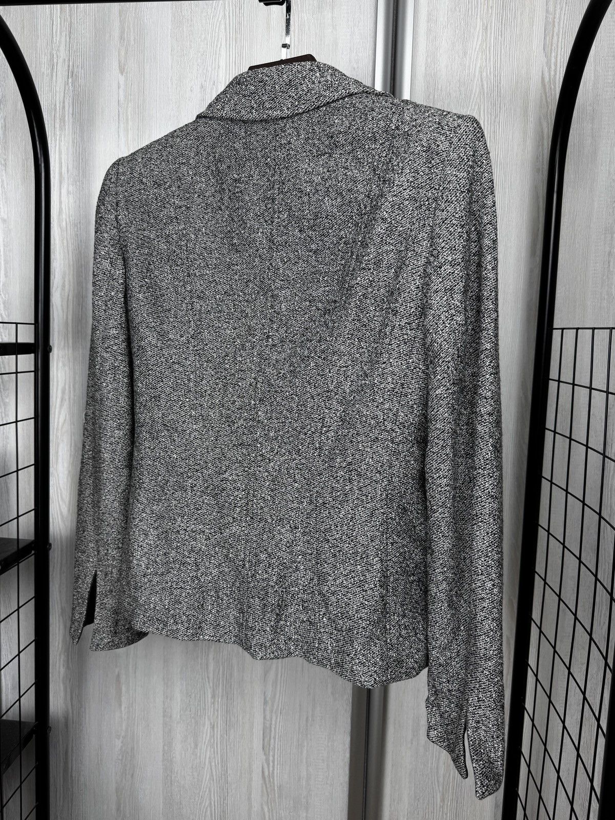 Escada Escada Silk Wool Cashmere grey blazer basic jacket Size M / US 6-8 / IT 42-44 - 7 Thumbnail