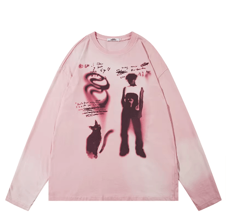 Japanese Brand × Vintage "Twister Cat-M" Baggy Pullover Size US M / EU 48-50 / 2 - 1 Thumbnail