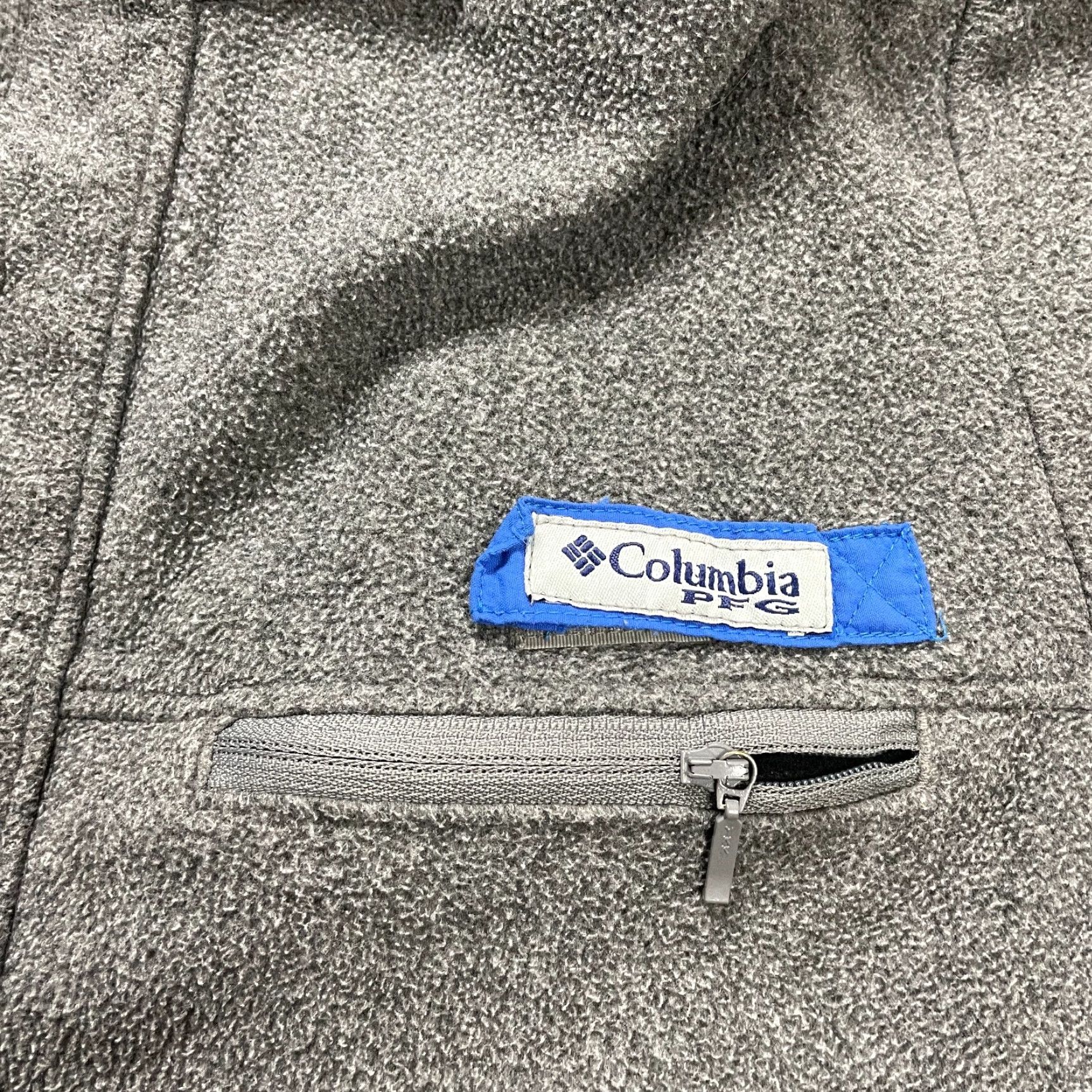 Vintage Columbia Sweatshirt Men Small Gray PFG Fleece Jacket Outdoor Fishing Snap Button Pullover Size US S / EU 44-46 / 1 - 6 Thumbnail